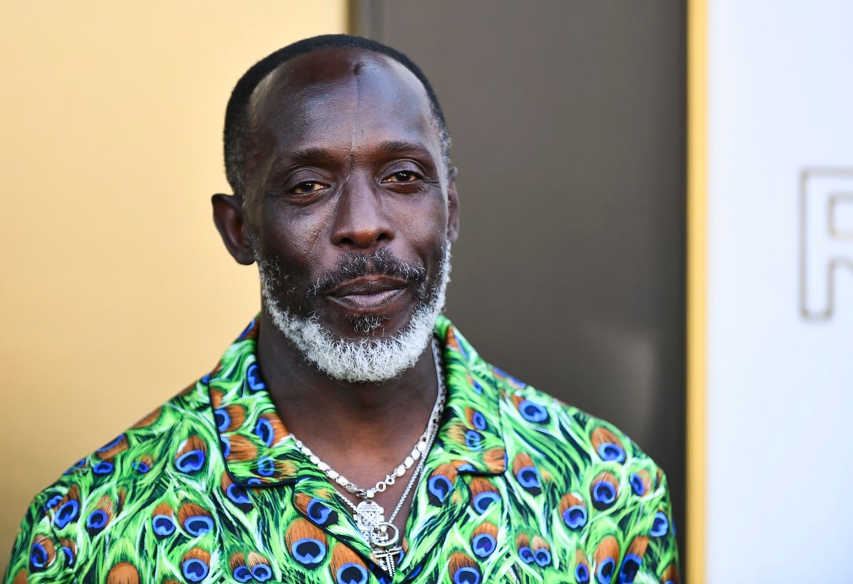 Michael K. Williams was a surprising upset at this year's awards after his 2021 Emmy nomination. He wears a green peacock shirt.