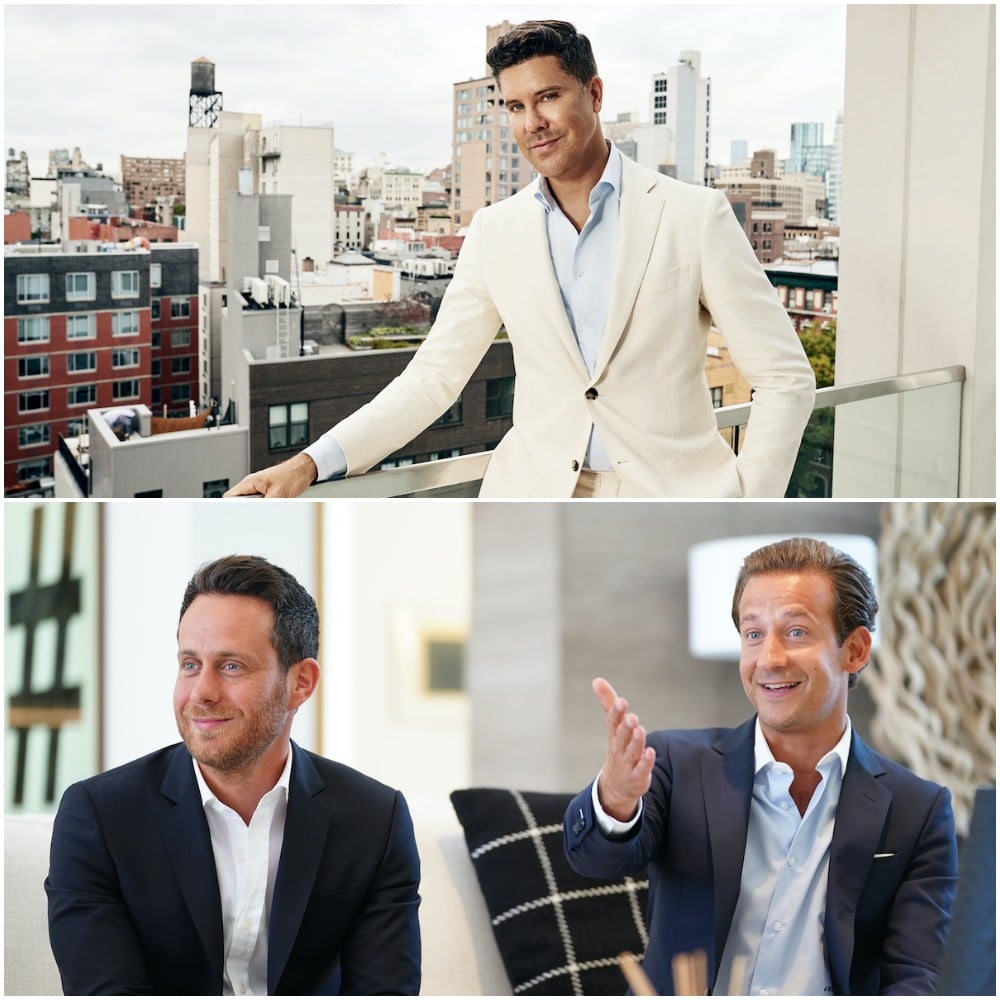 Fredrik Eklund, James Parnes and James Harris from Million Dollar Listing Los Angeles