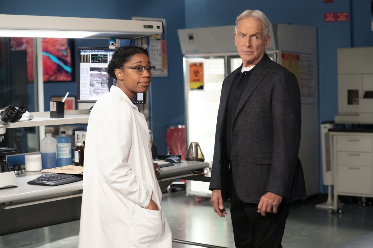 Diona Reasonover as Forensic Scientist Kasie Hines, Mark Harmon as NCIS Special Agent Leroy Jethro Gibbs both return for season 19