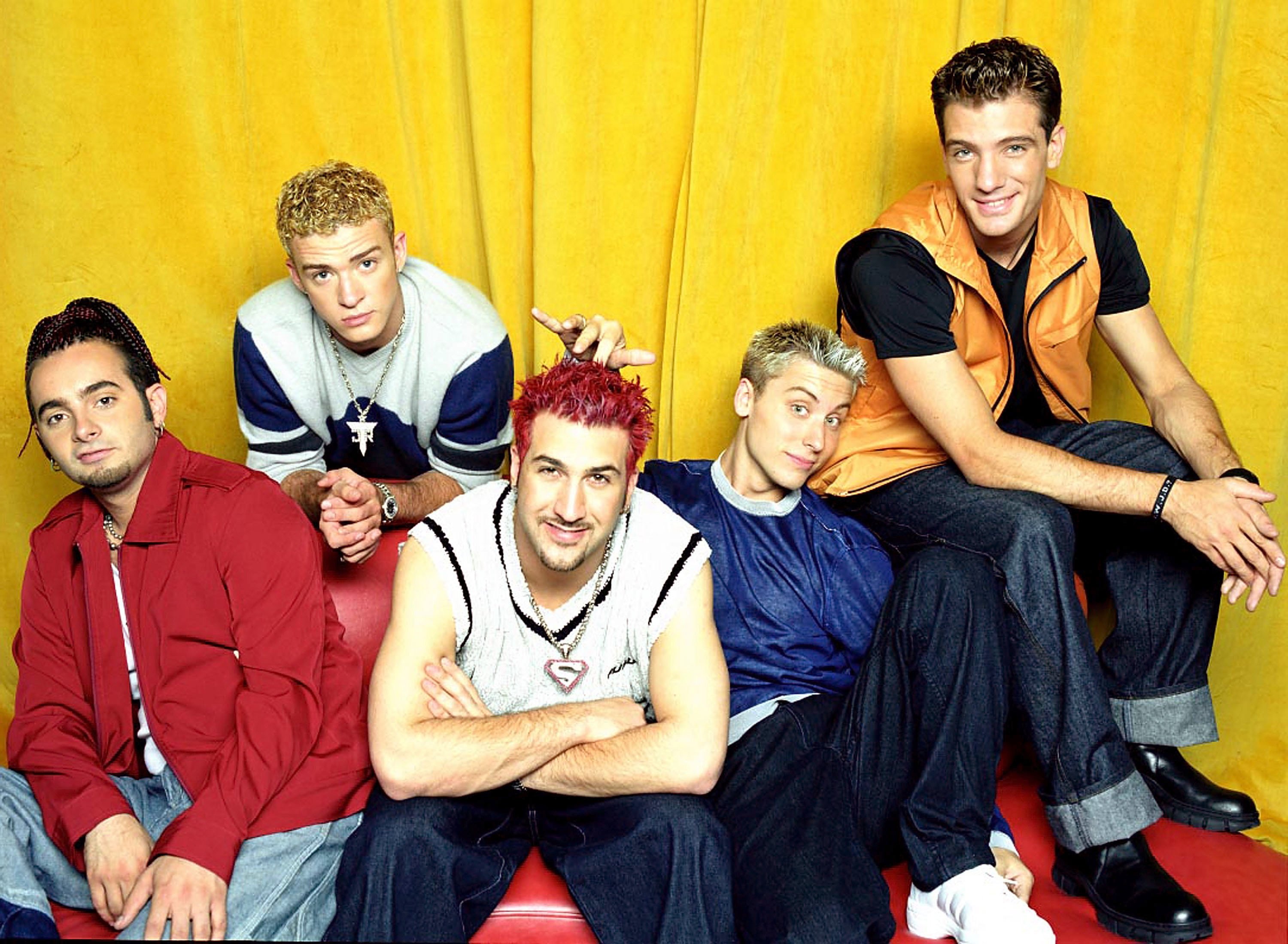Members of NSYNC pose for a portrait before they were asked to play Star Wars characters.