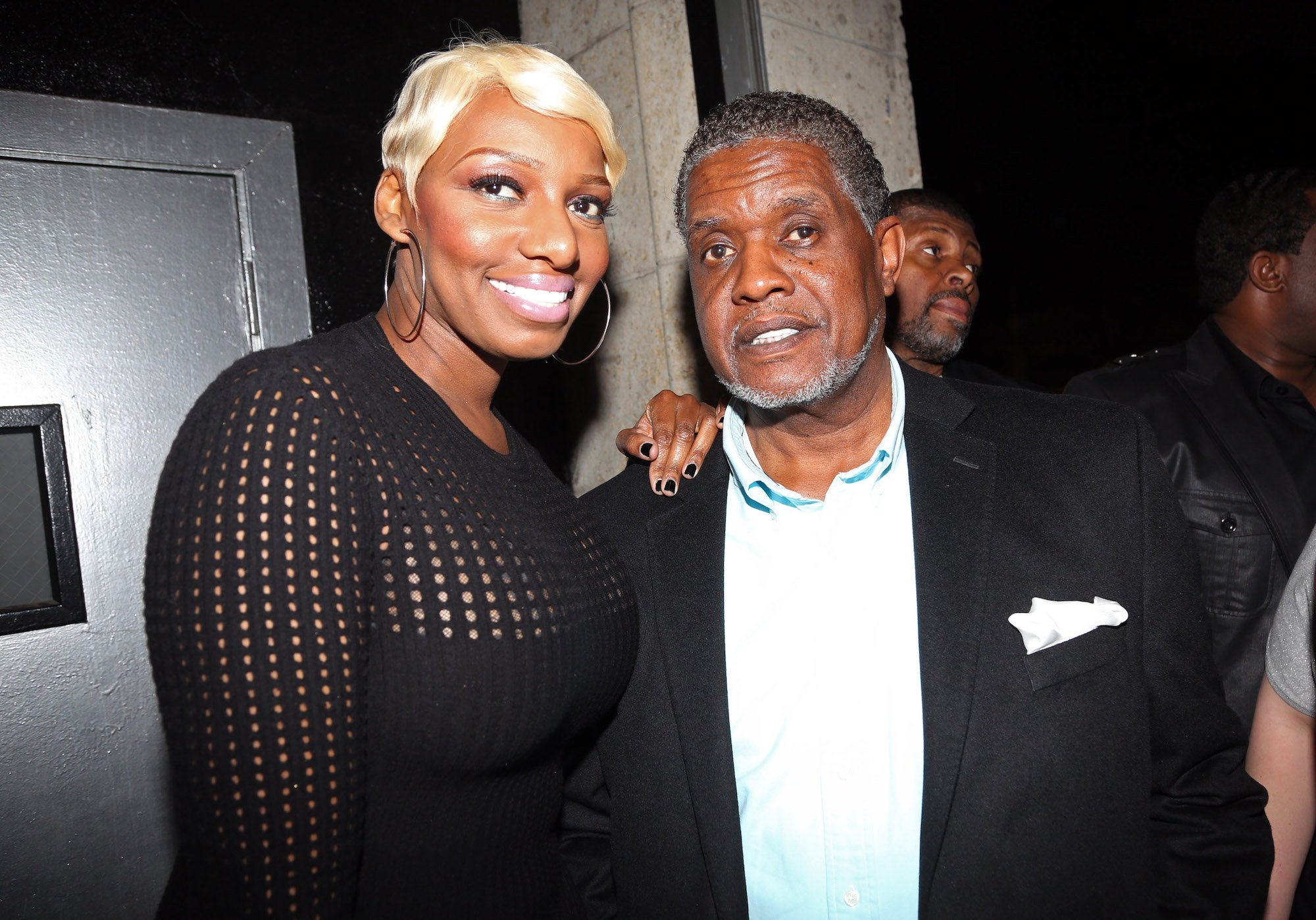 Nene and Gregg Leakes attending D'usse Party At Rich's Hosted By Jay-Z in 2013