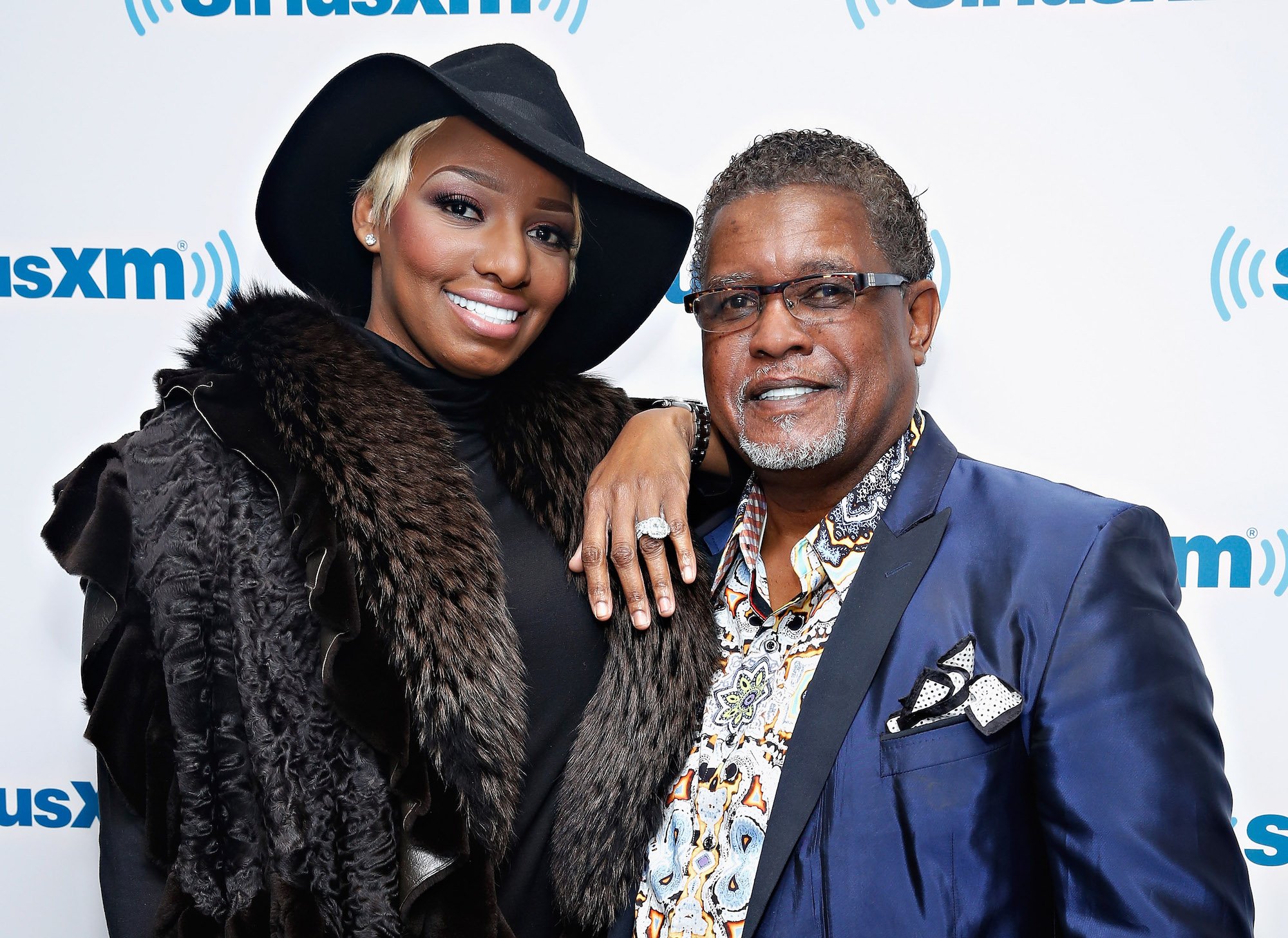 Nene and Gregg Leakes visiting SiriusXM in 2014