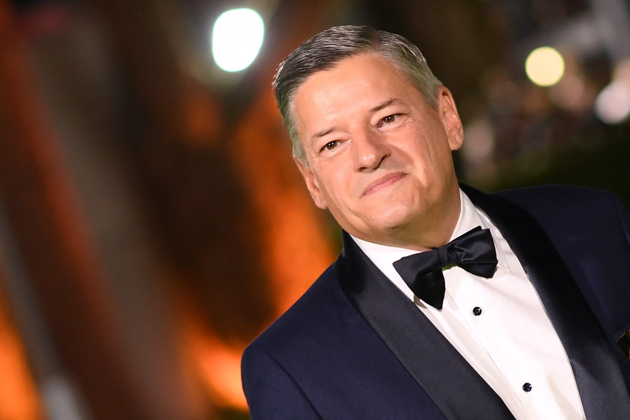 Netflix Co-CEO Ted Sarandos in a tuxedo.