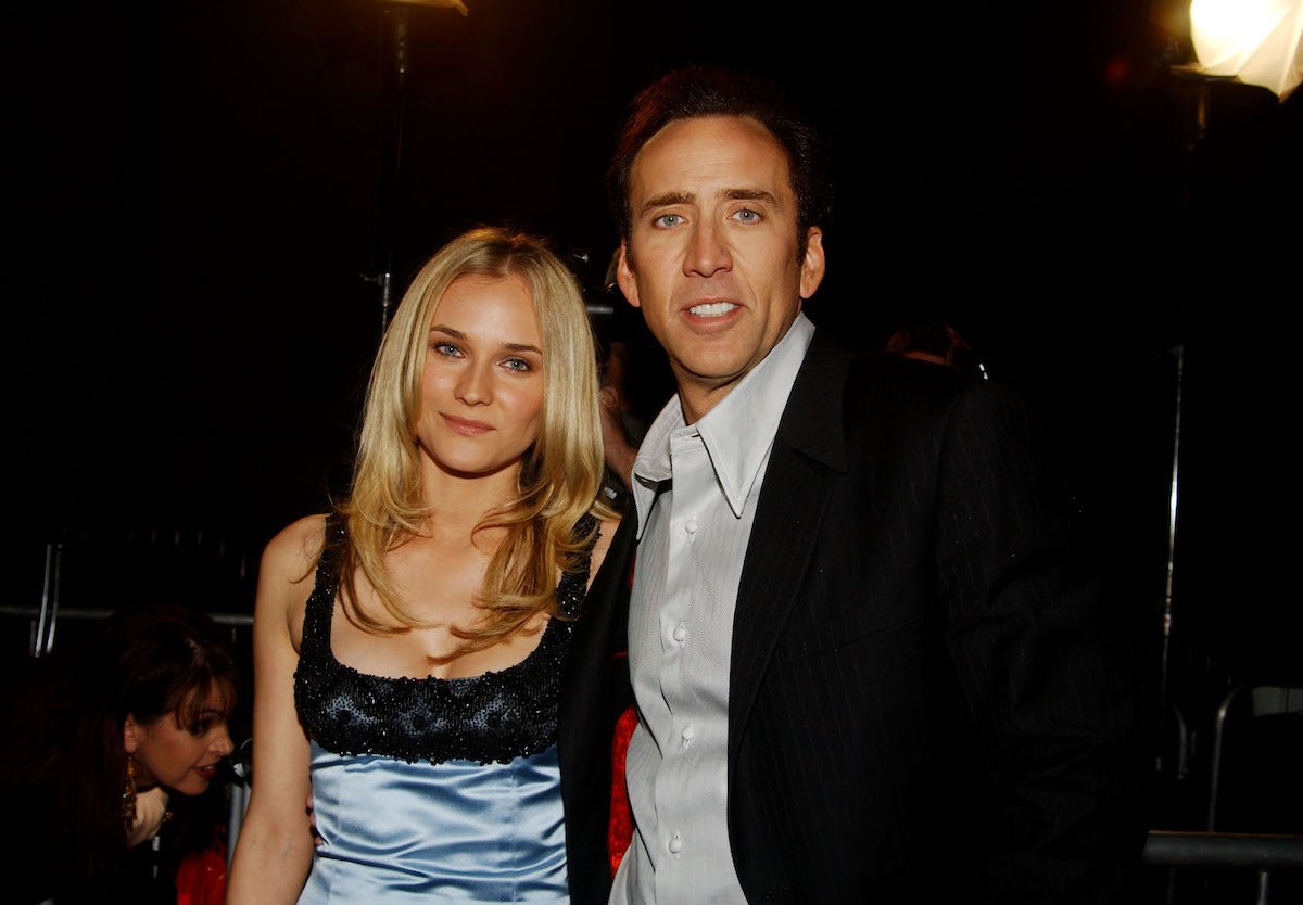 Diane Kruger and Nicolas Cage during 'National Treasure'