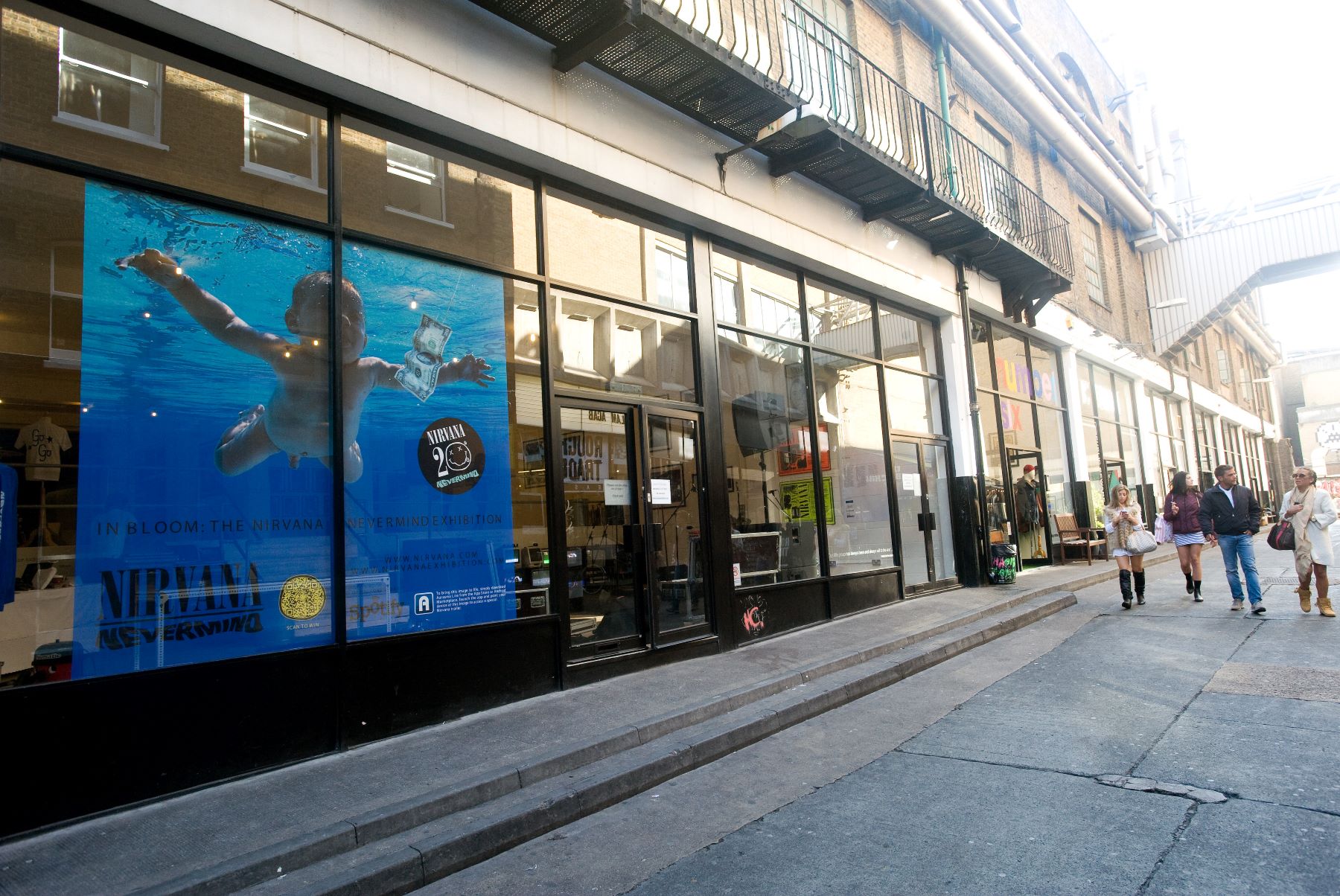 A Nirvana 'Nevermind' exhibition at the Loading Bay Gallery in London, England
