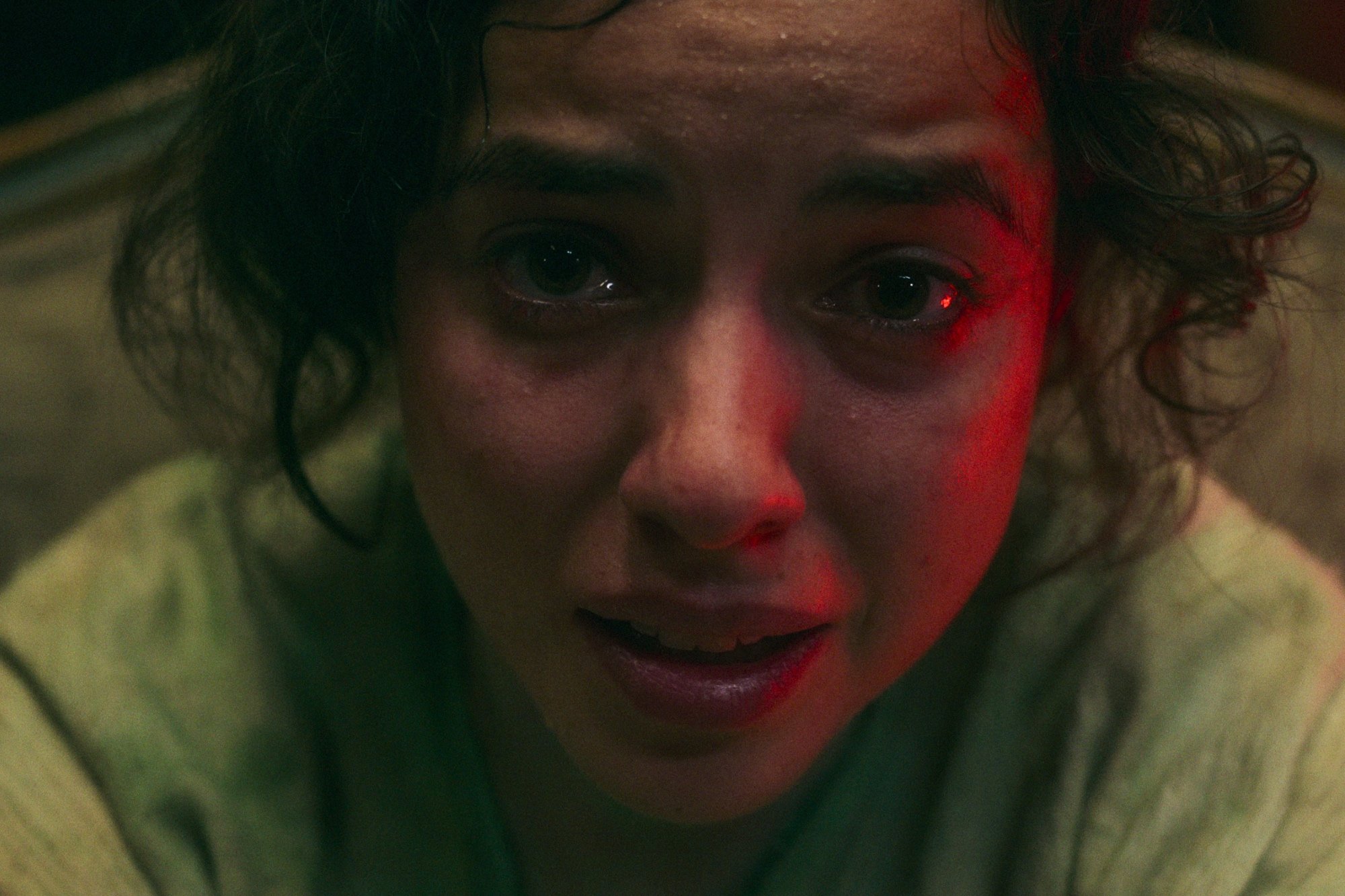 'No One Gets Out Alive' star Cristina Rodlo as Ambar looking scared