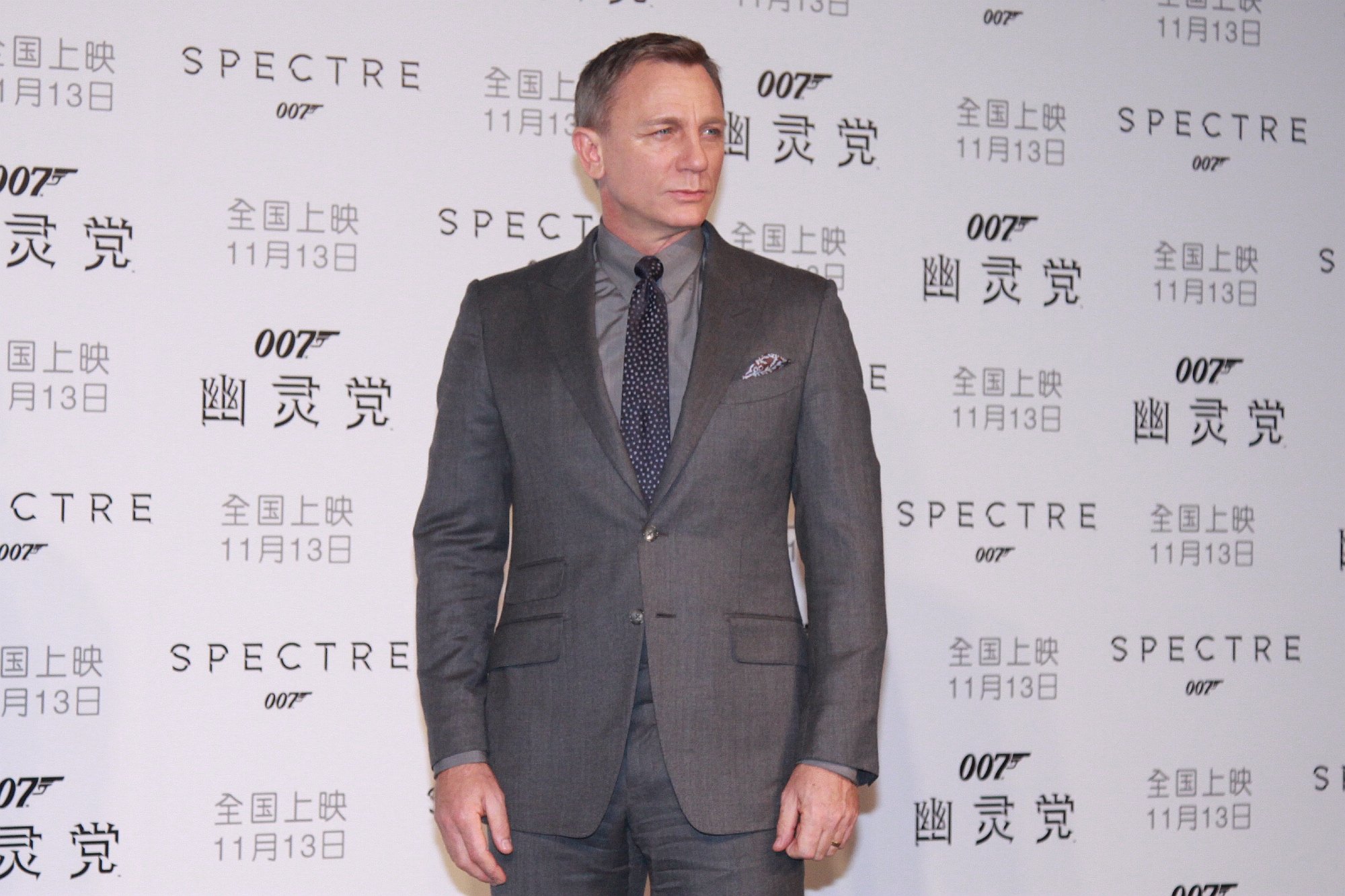 'No Time to Die' James Bond actor Daniel Craig promoting 'Spectre'