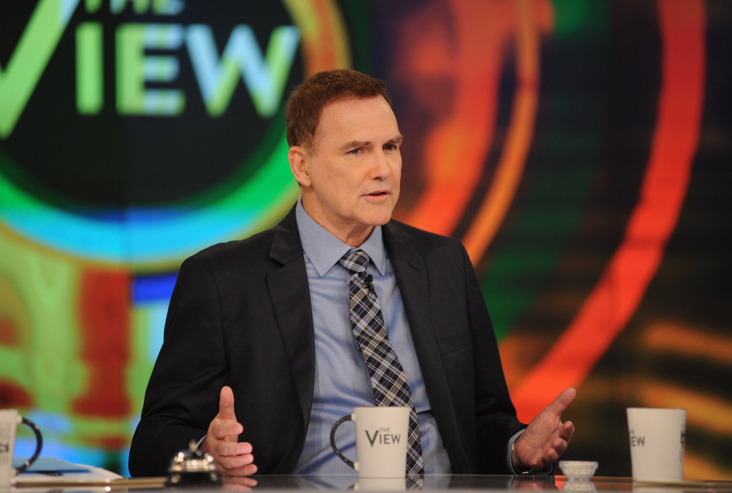 Norm Macdonald in a suit on 'The View.'
