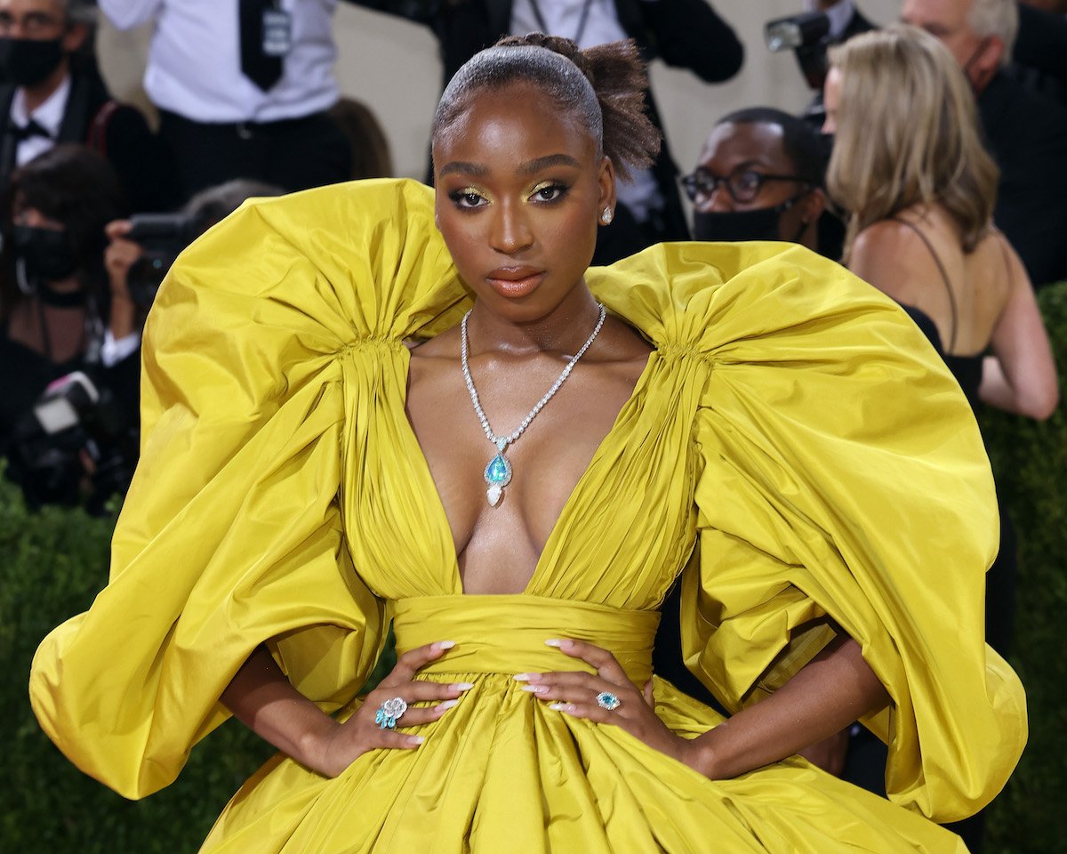 Normani Kordei Hamilton attends the 2021 Met Gala benefit "In America: A Lexicon of Fashion" at Metropolitan Museum of Art on September 13, 2021 in New York City. (