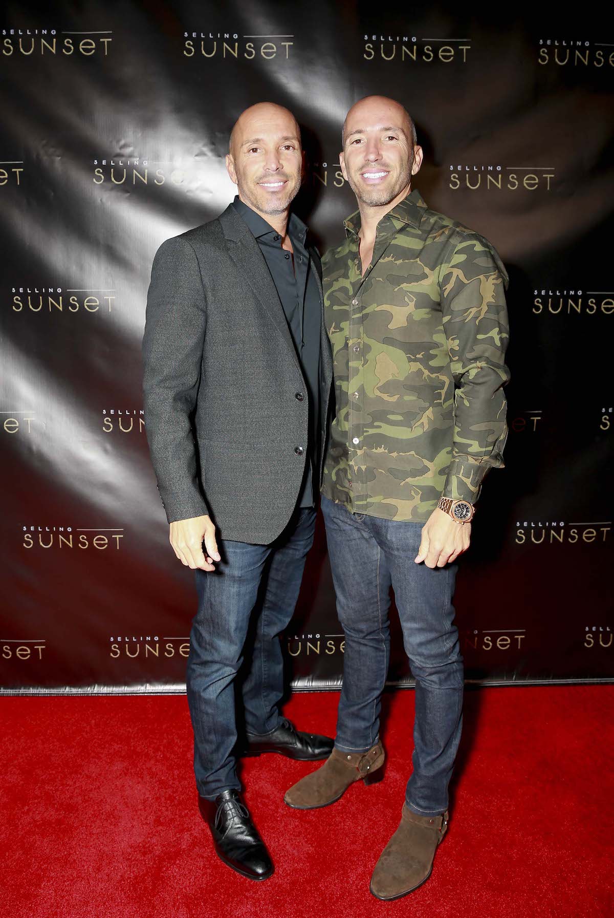 Brett Oppenheim and Jason Oppenheim attend Netflix's "Selling Sunset" launch party on March 23, 2019 in West Hollywood, California.