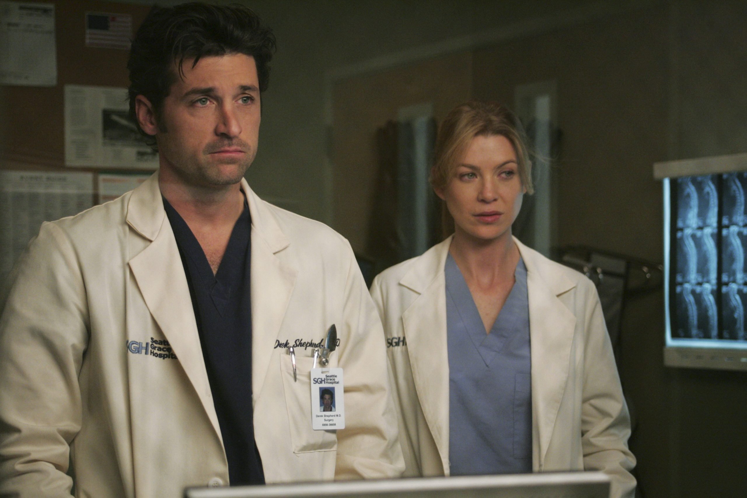 Patrick Dempsey and Ellen Pompeo of 'Grey's Anatomy' 