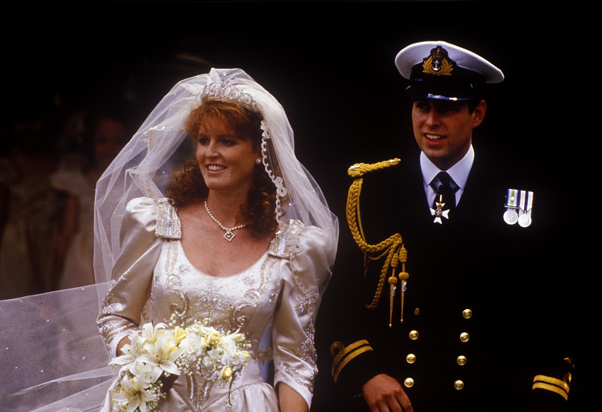Prince Andrew and Sarah Ferguson on their wedding day in 1986