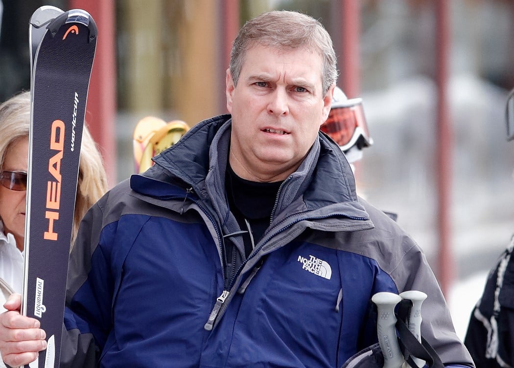 Prince Andrew photographed on ski holiday in Switzerland