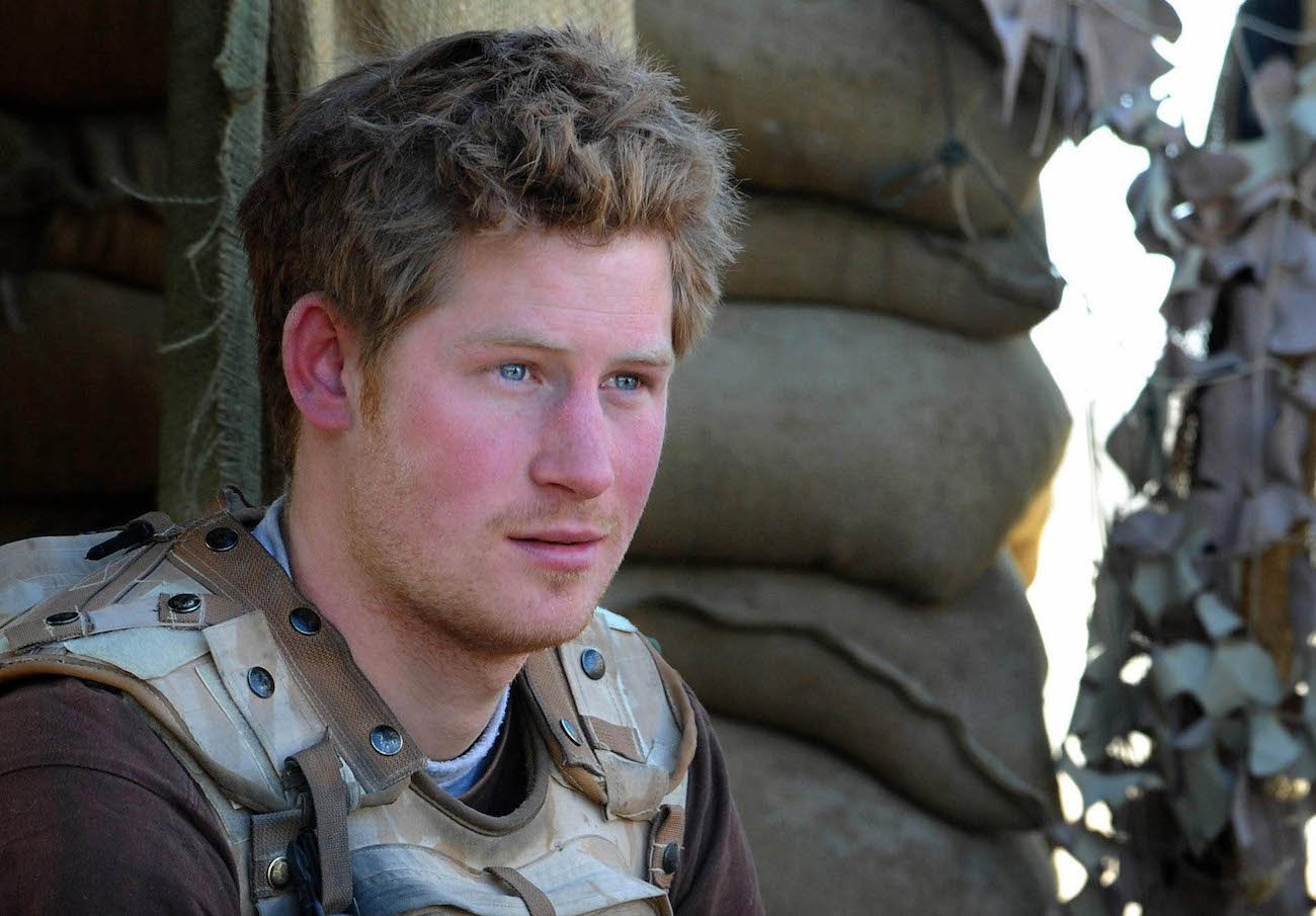 Prince Harry in military uniform in Afghanistan