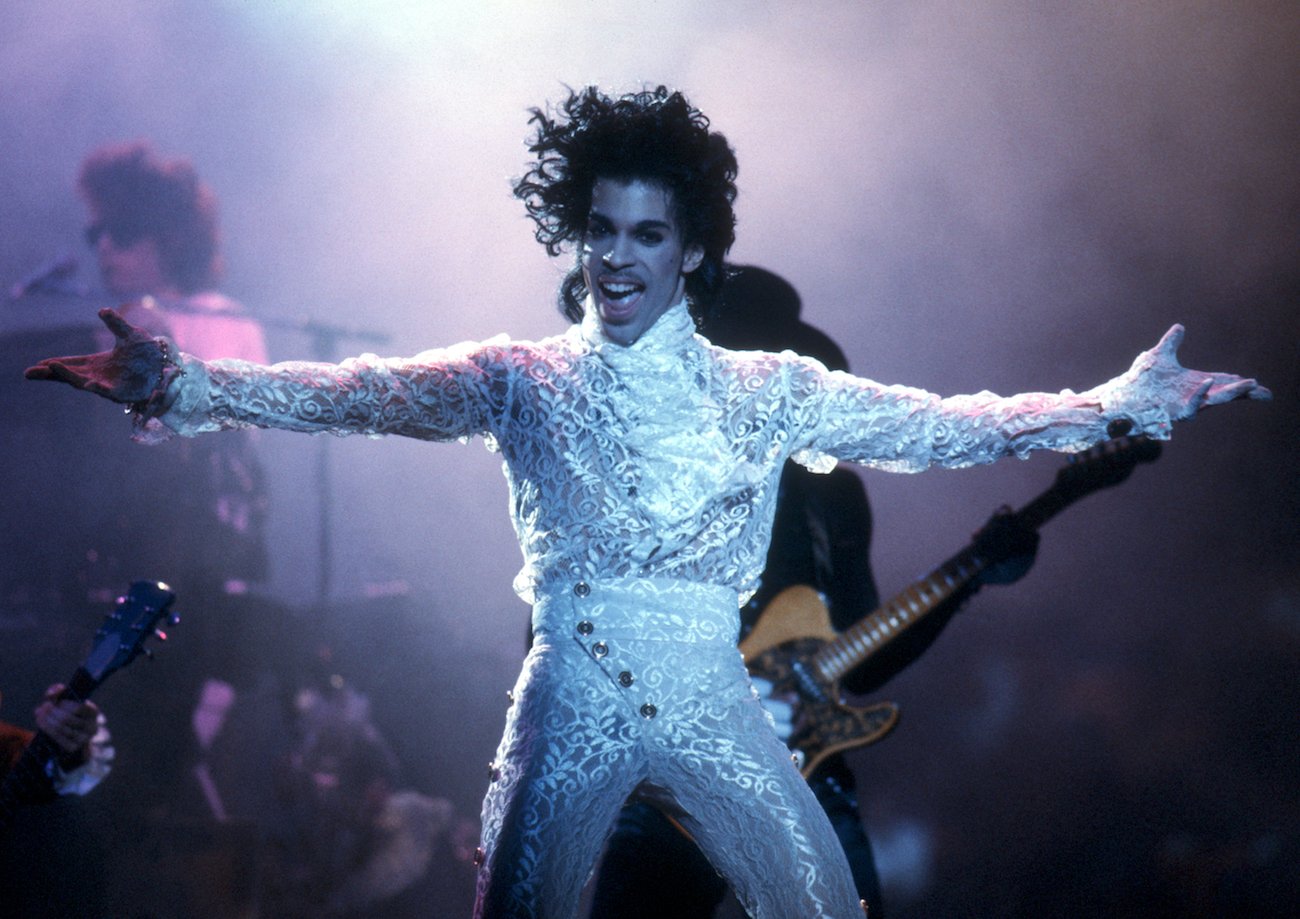 Prince performing in L.A.