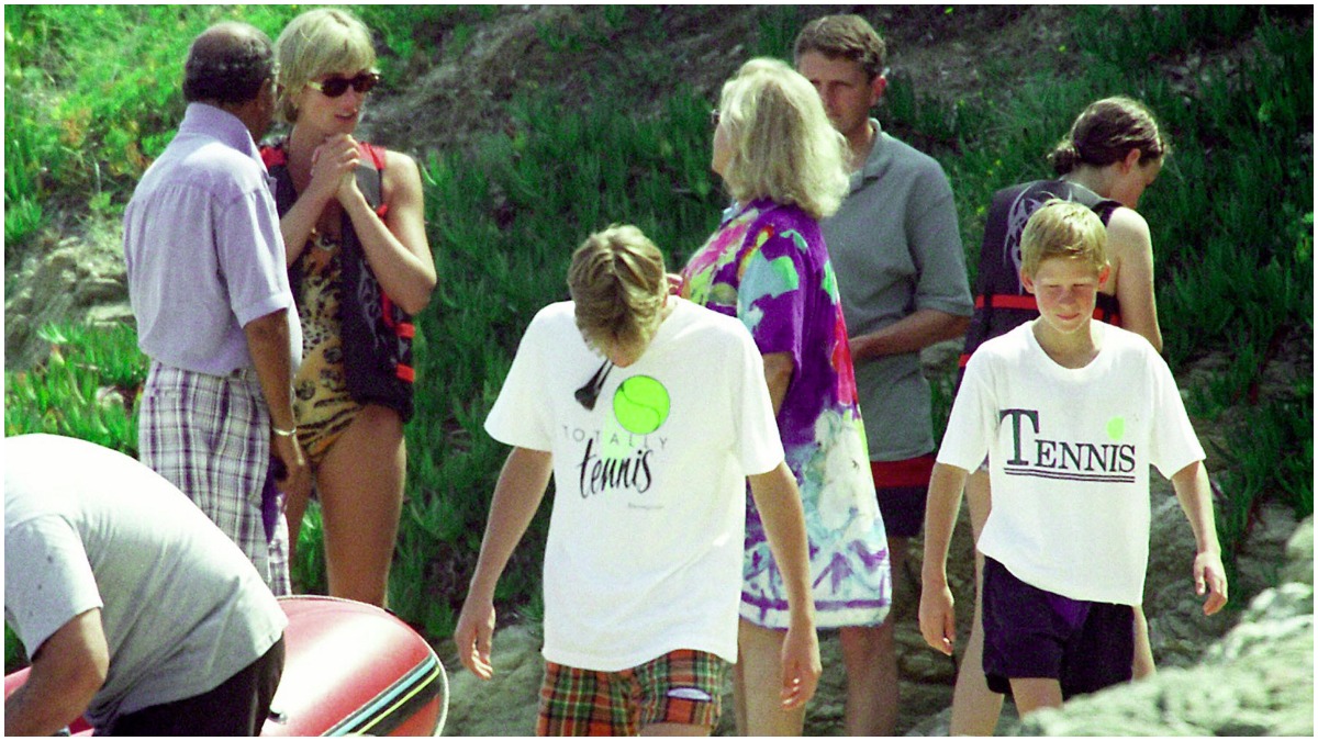 Princess Diana, Prince Harry, Prince William on their last vacation together in St. Tropez, France