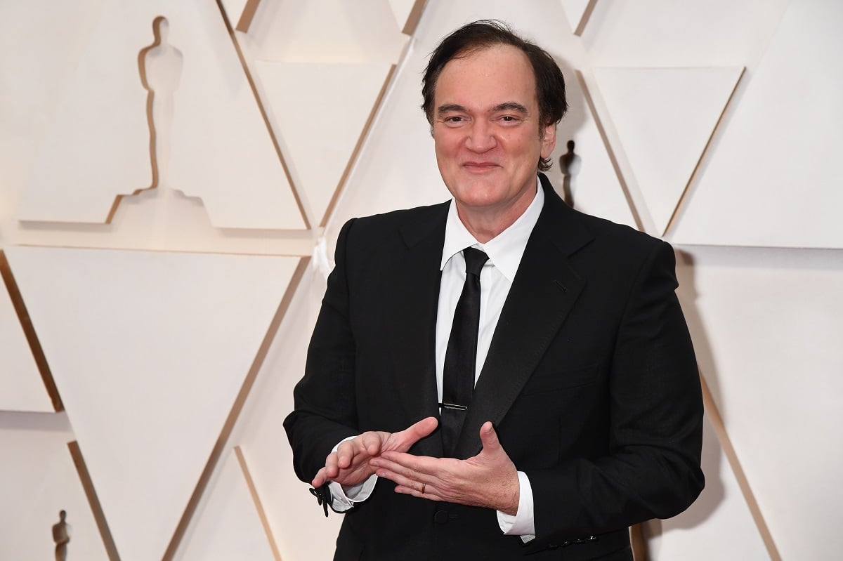Quentin Tarantino posing