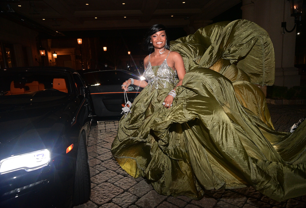 Marlo Hampton from RHOA is photographed at St Regis Hotel