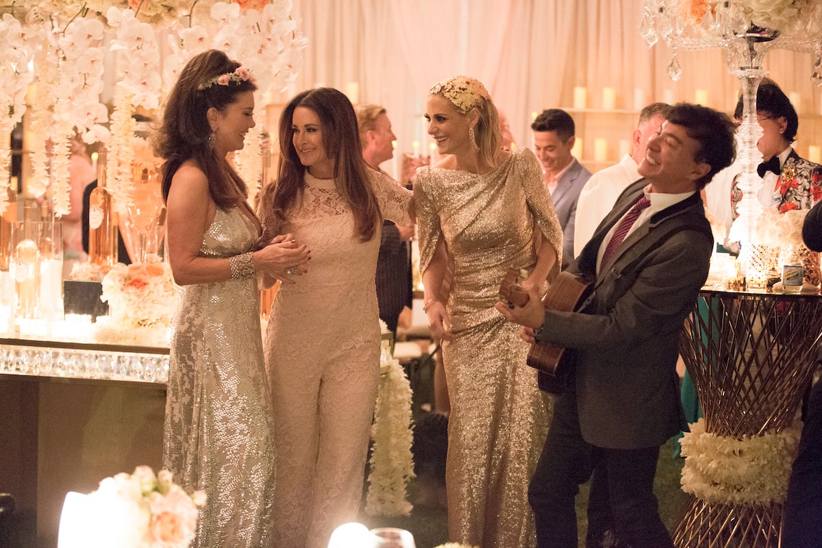 The Real Housewives of Beverly Hills Lisa Vanderpump, Kyle Richards, and Dorit Kemsley at a party