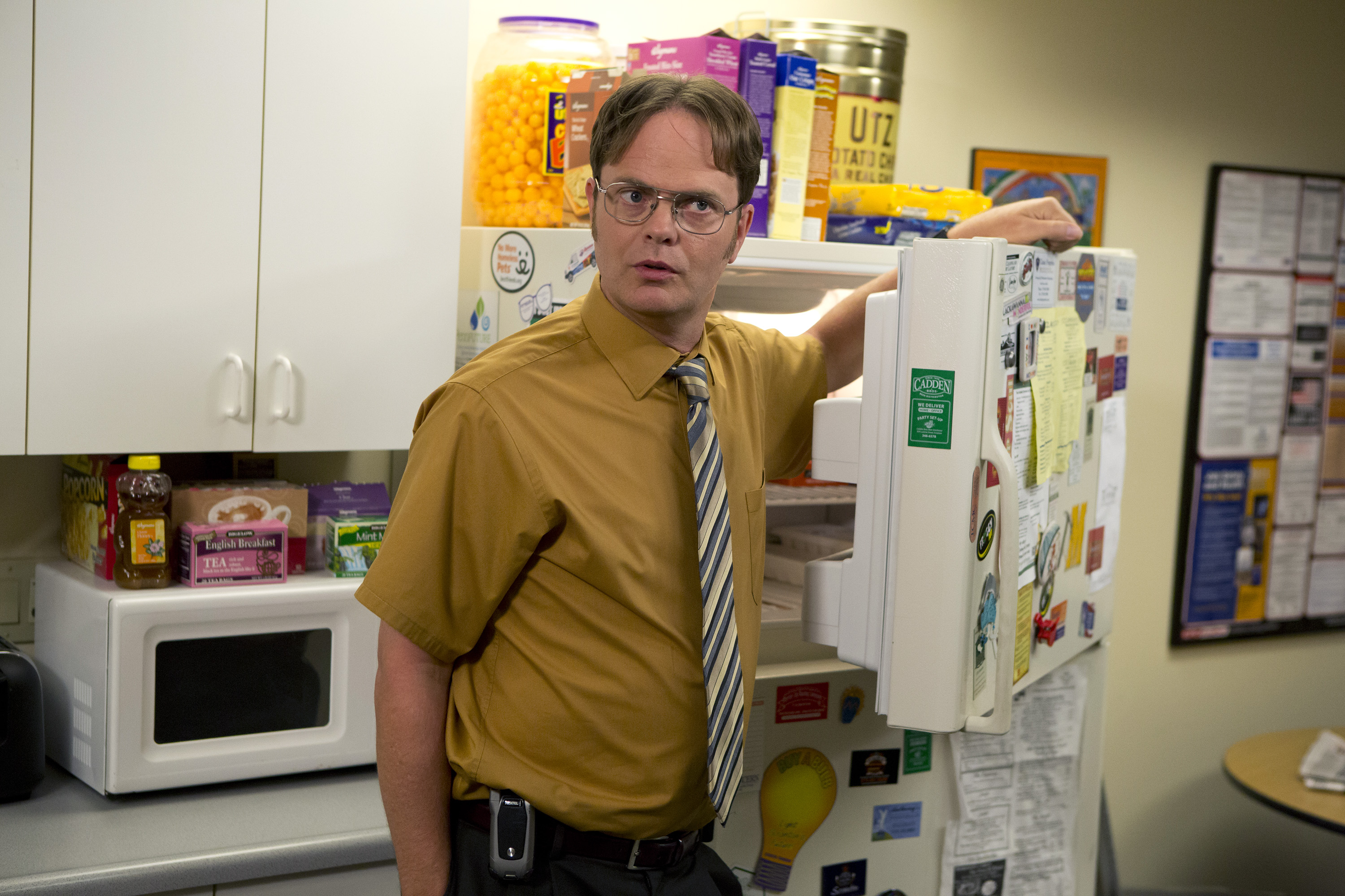 Rainn Wilson as Dwight Schrute in the 'Workplace Bullying' episode of 'The Office'