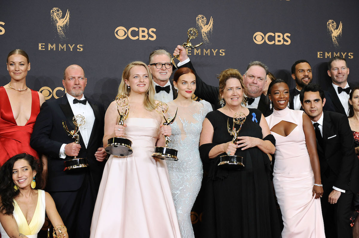 The cast of 'The Handmaid's Tale' at the 69th Primetime Emmy Awards