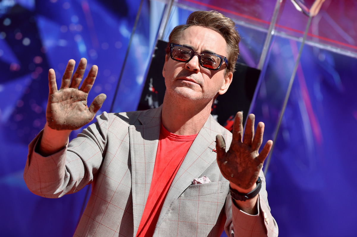 Robert Downey Jr. at Marvel Studios' "Avengers: Endgame" Cast Handprint Ceremony at TCL Chinese Theatre