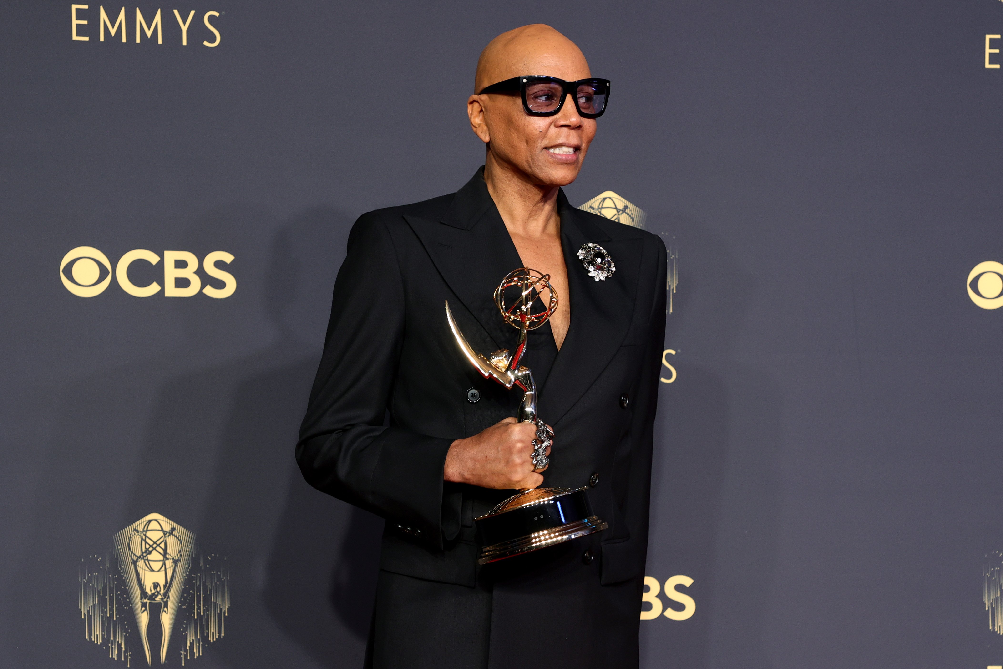 RuPaul, winner of the Outstanding Competition Program award for 'RuPaul's Drag Race,' at the Primetime Emmy Awards