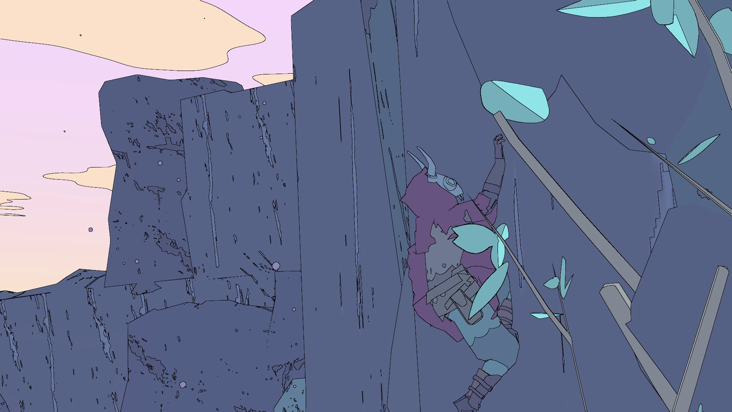Sable climbs a mountain in 'Sable'
