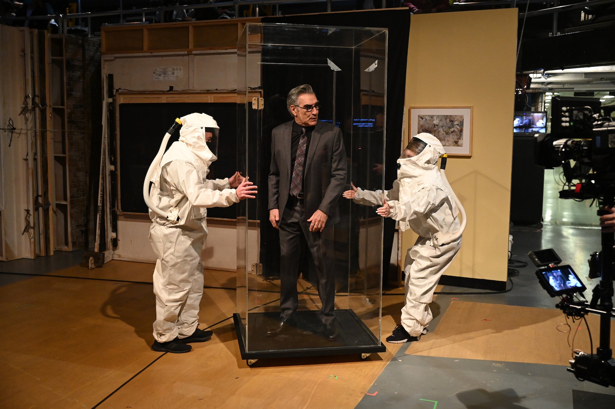 Saturday Night Live locks Eugene Levy in a glass case