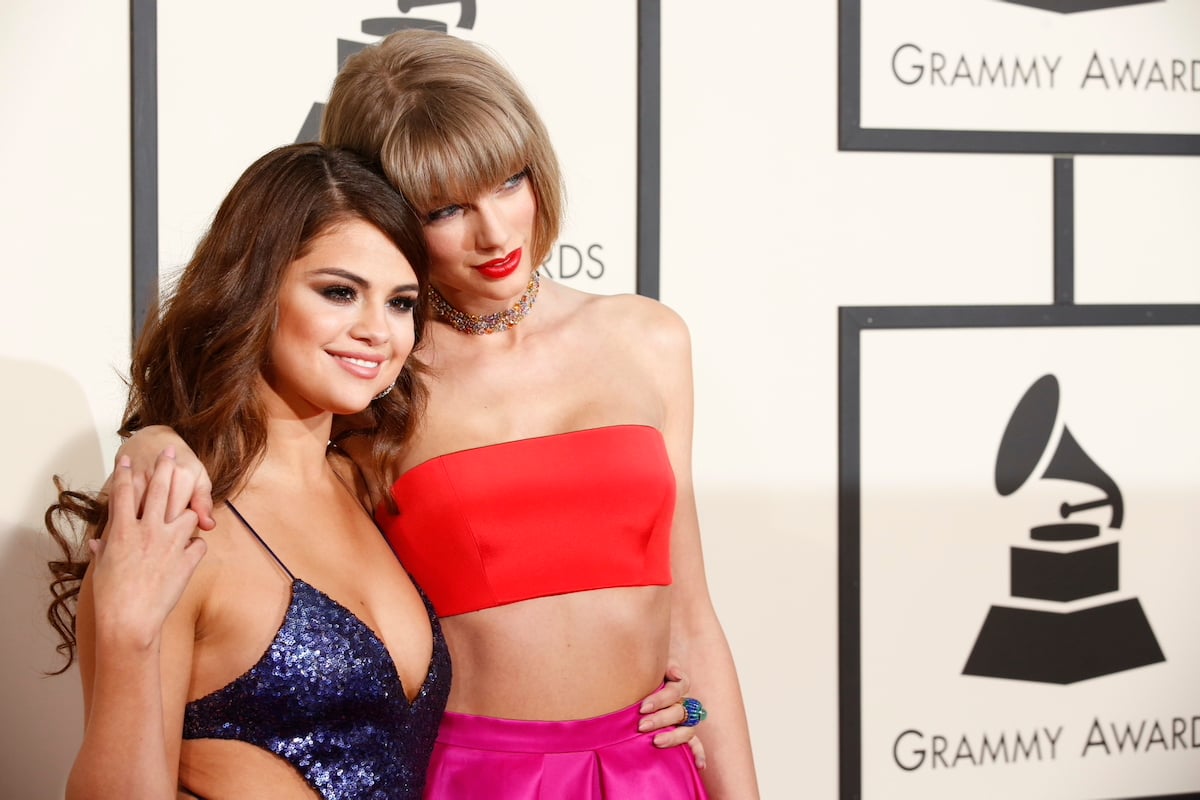Selena Gomez and Taylor Swift hug at the Grammys