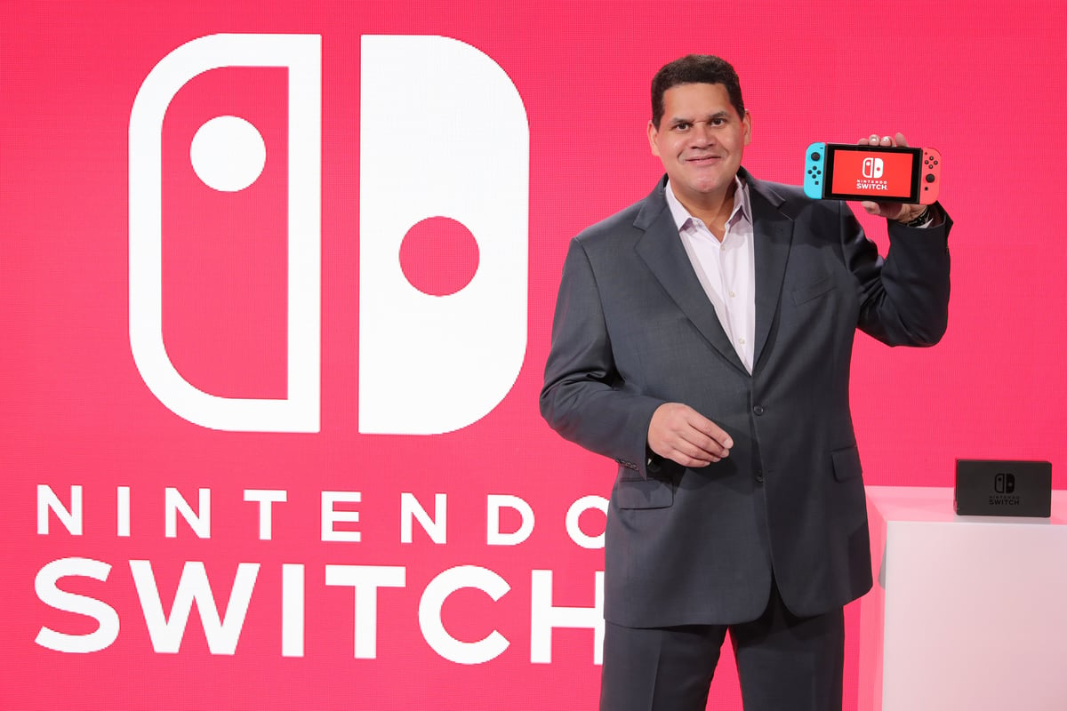 Reggie Fils-Aimé showing of the Switch Nintendo Direct