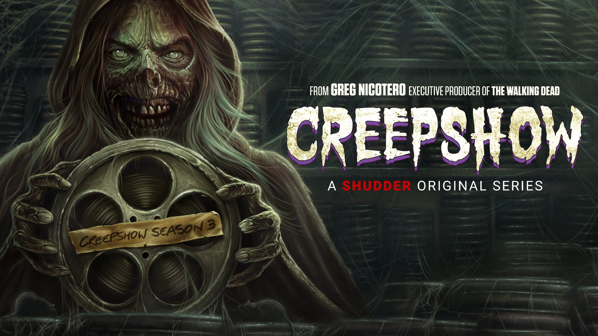 Shudder's Creepshow Season 3 promo banner art