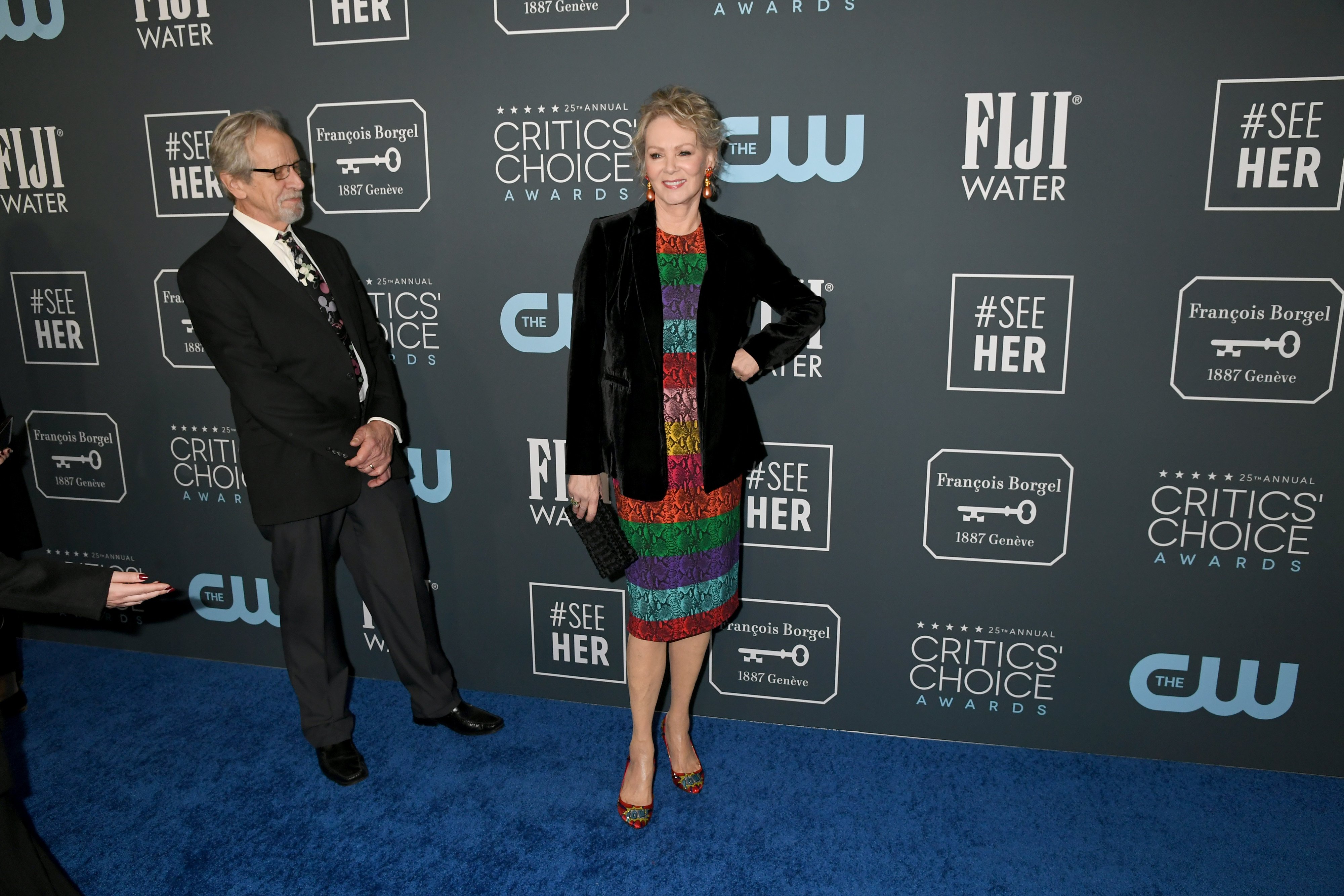 Richard Gilliland, Jean Smart's Husband, looks on at Jean Smart during the 25th Annual Critics Choice Awards in 2020