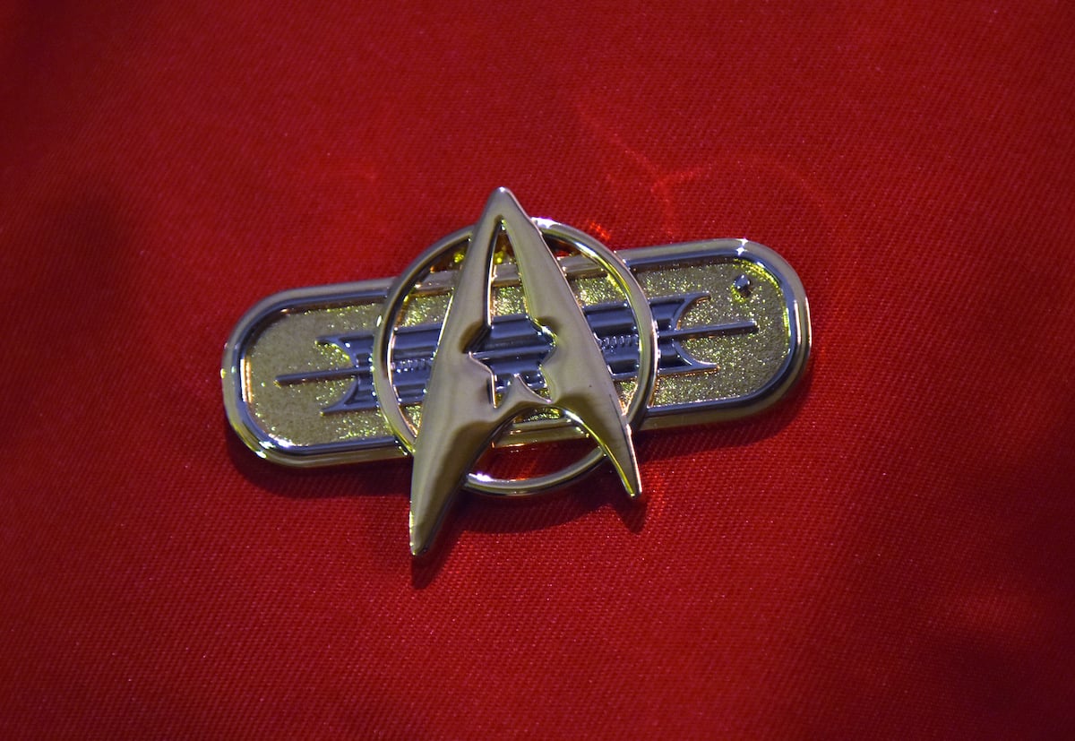 'Star Trek' badge from FedCon in Germany, 2016.