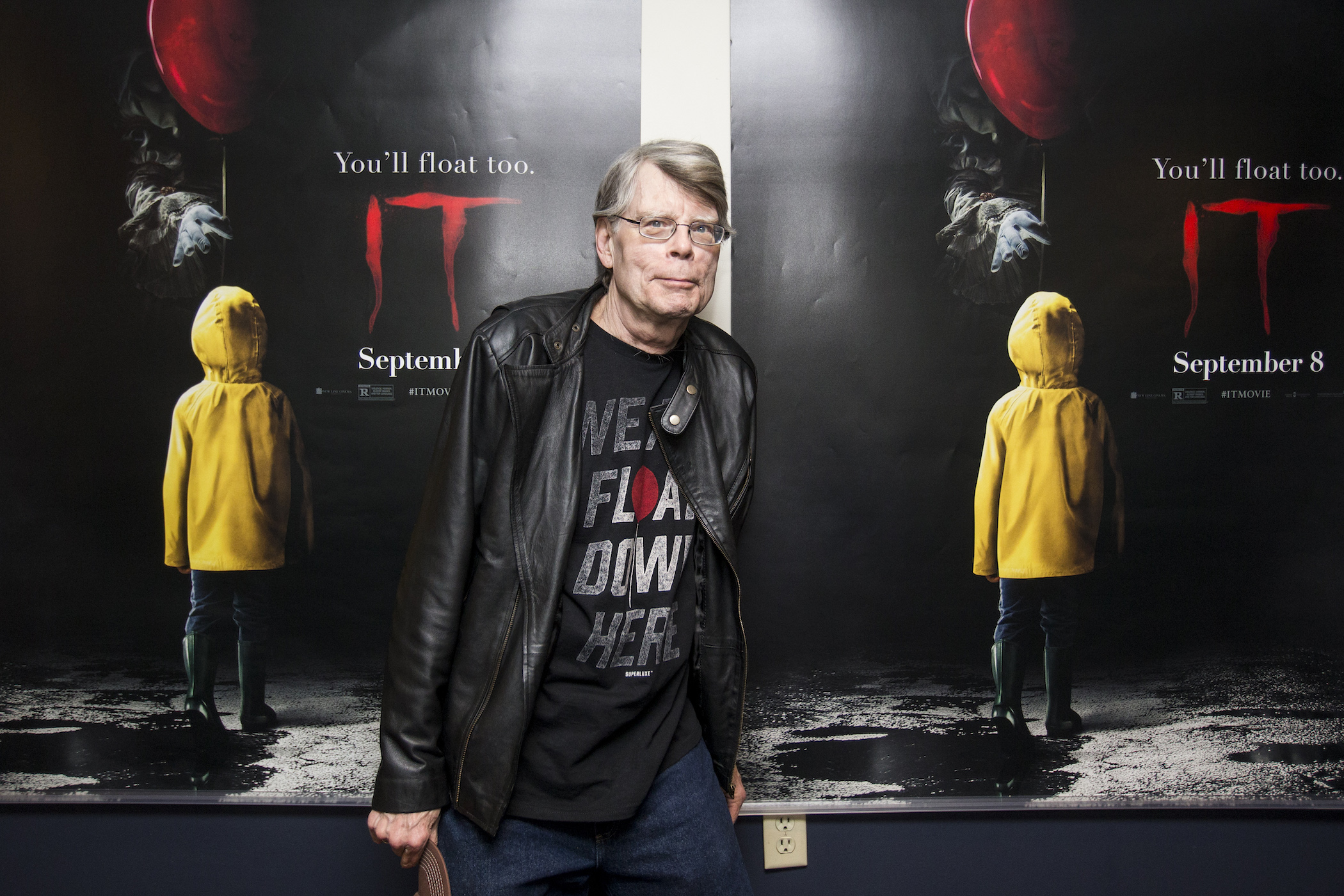 Stephen King poses for the movie 'It'