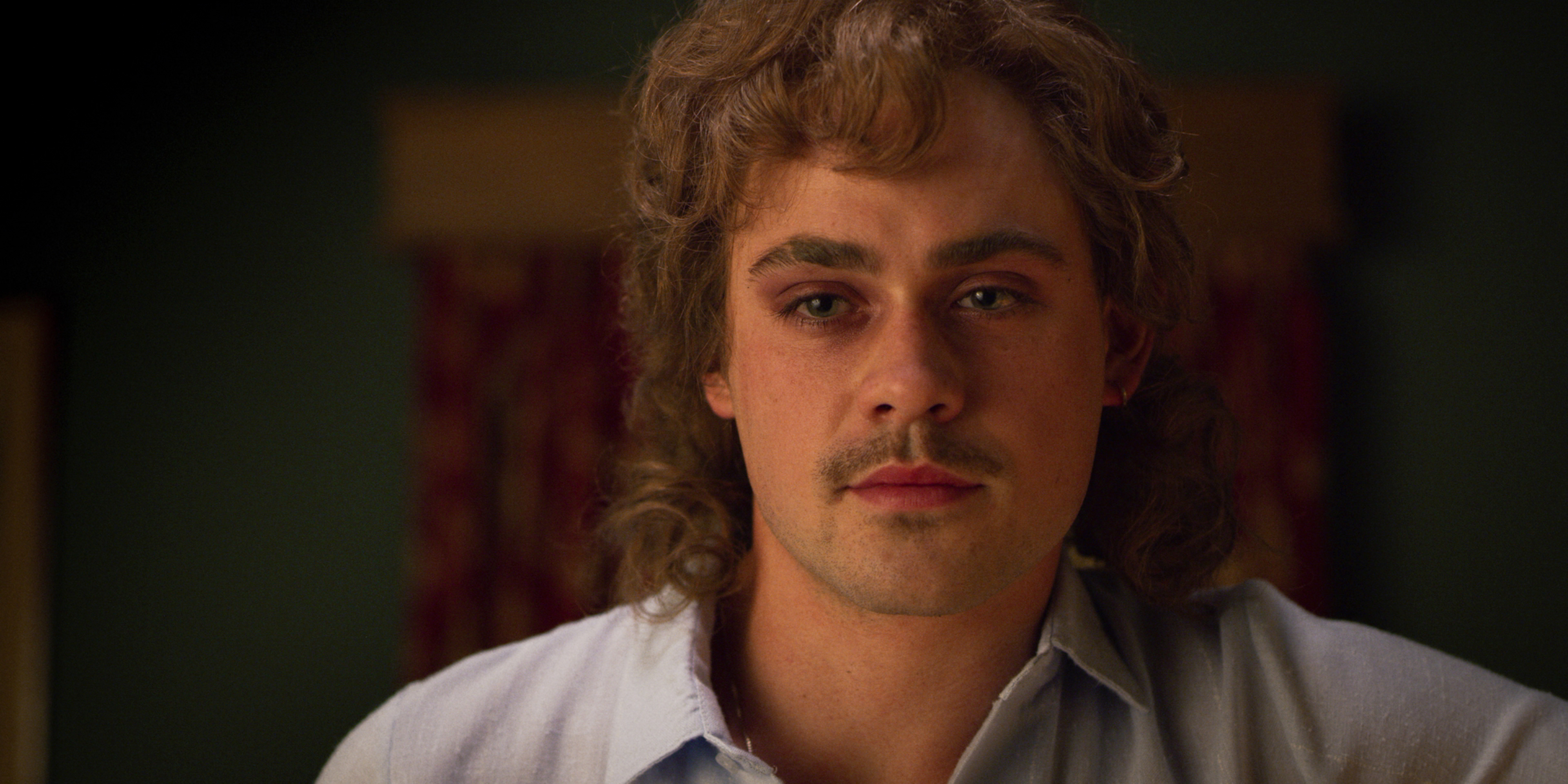 Dacre Montgomery as Billy Hargroves in a production still from 'Stranger Things' Season 3.