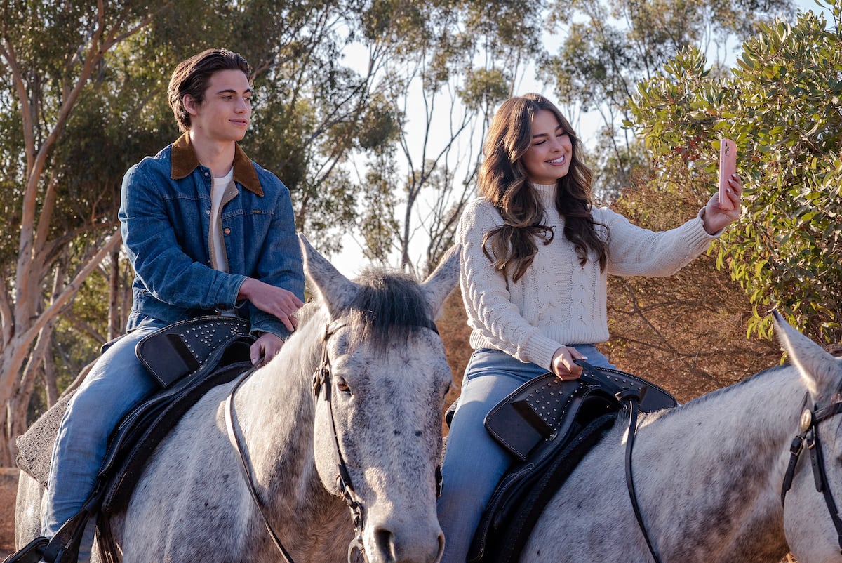 Tanner Buchanan rides horses with Addison Rae