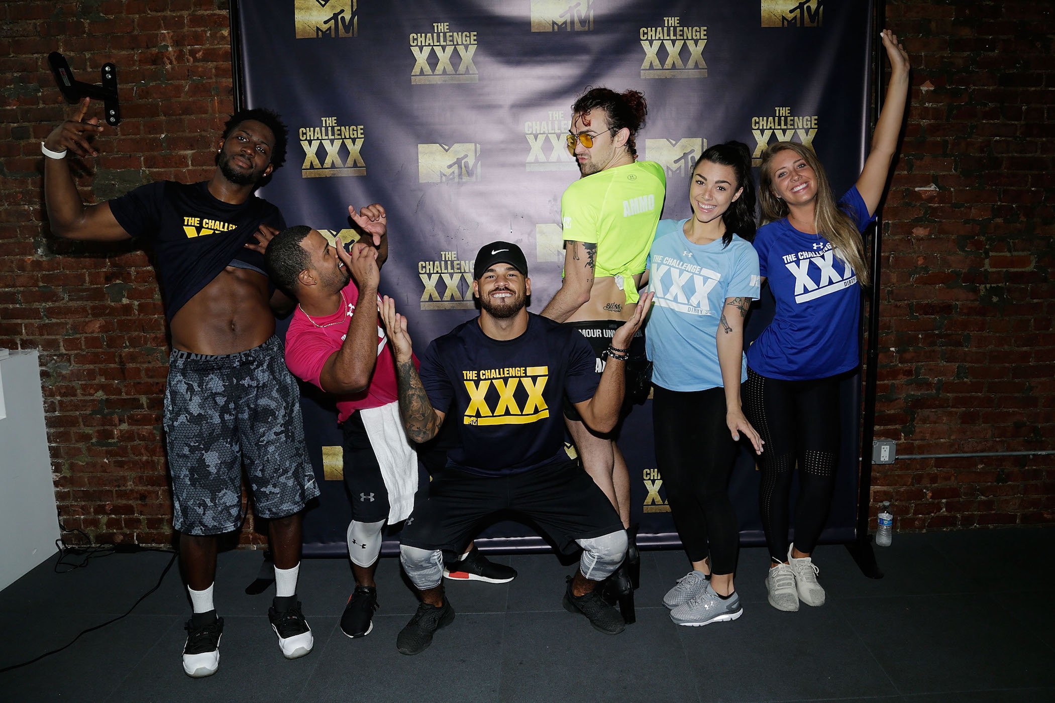 Players from MTV's 'The Challenge' Season 37 posing at 'The Challenge' XXX: Ultimate Fan Experience
