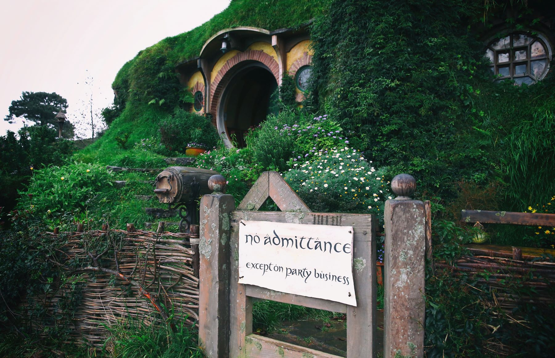 Bilbo Baggins' house from the Hobbiton movie set from 'The Lord of the Rings' and 'The Hobbit' movie trilogies