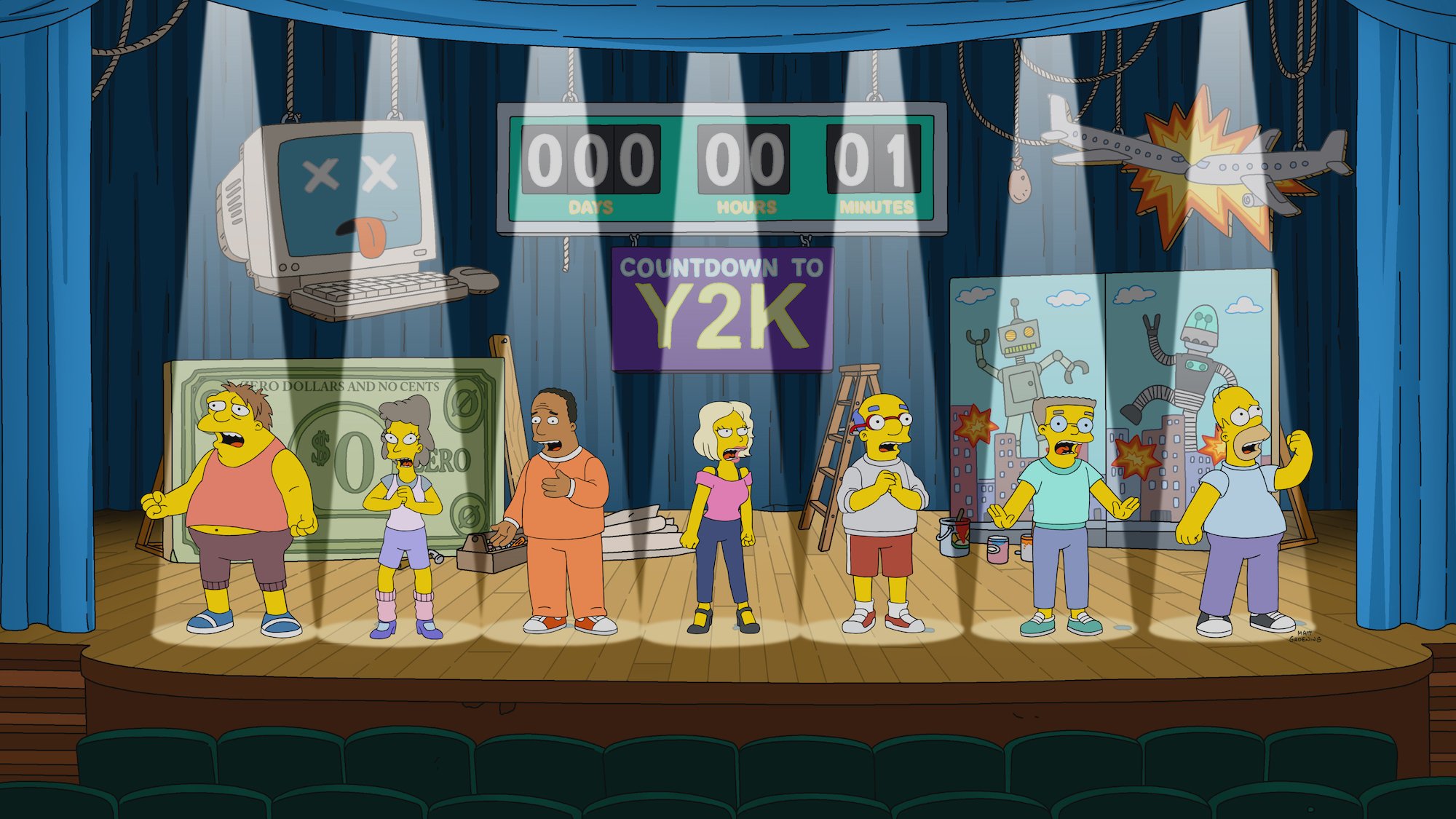 The Simpsons' Rent parody Y2K