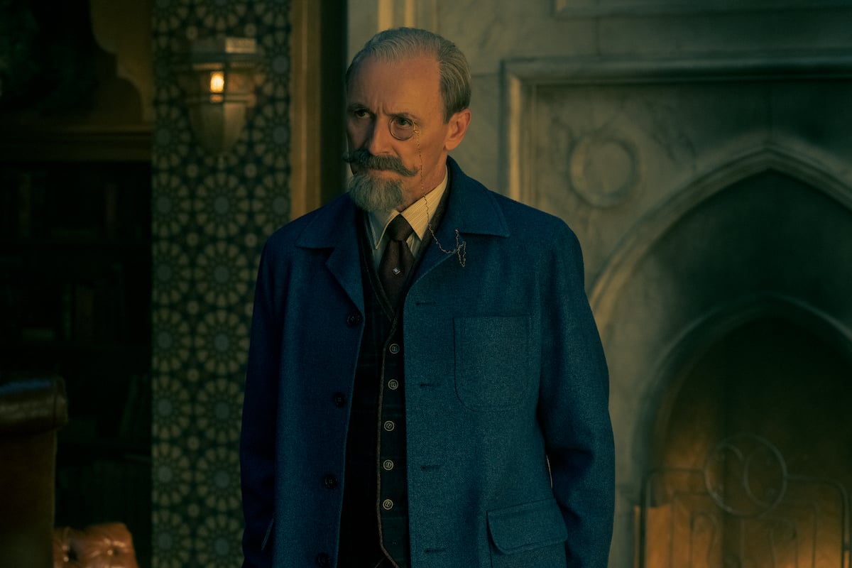 Sir Reginald Hargreeves (Colm Feore) in a production still from 'The Umbrella Academy' Season 2
