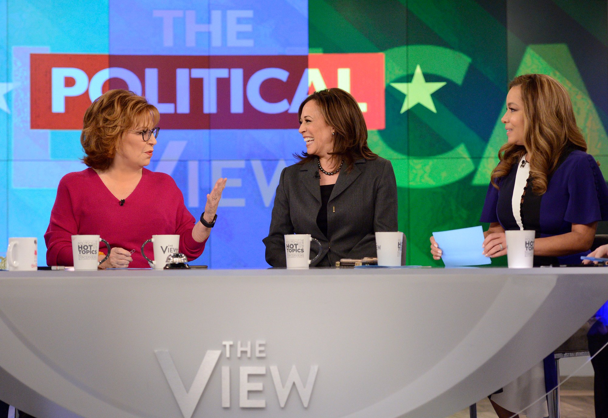 Vice President Kamala Harris as a guest on 'The View' with Joy Behar and Sunny Hostin