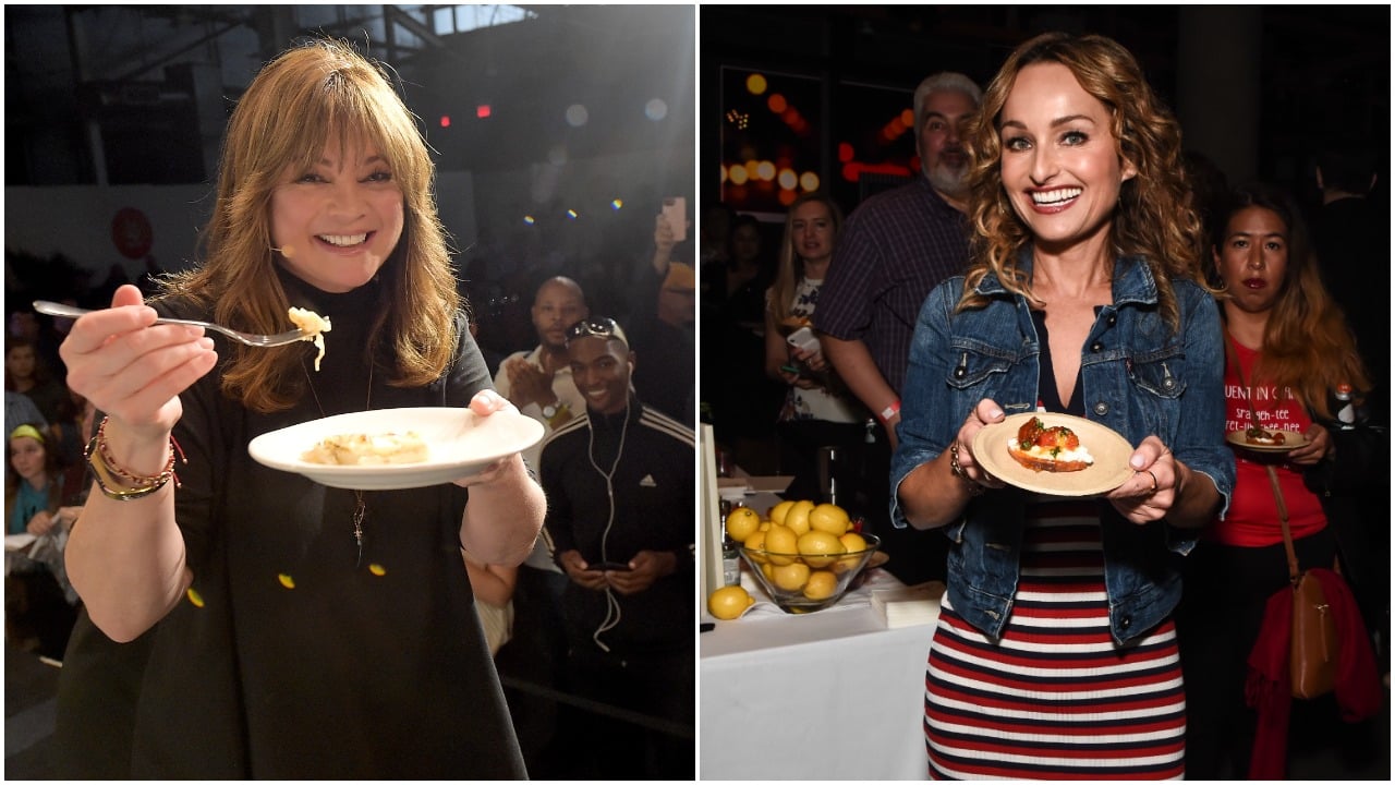 Left to right: Food Network stars Valerie Bertinelli and Giada De Laurentiis