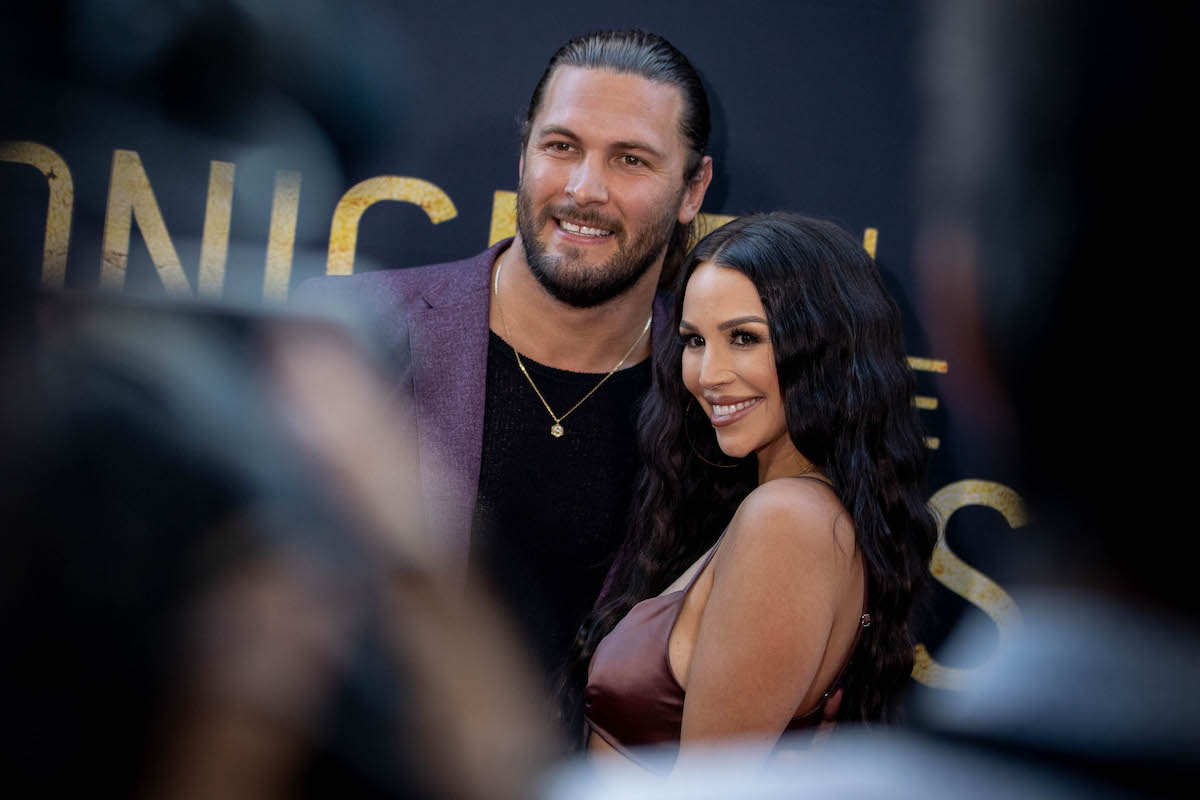 Brock Davies and Scheana Shay from Vanderpump Rules attend a red carpet event