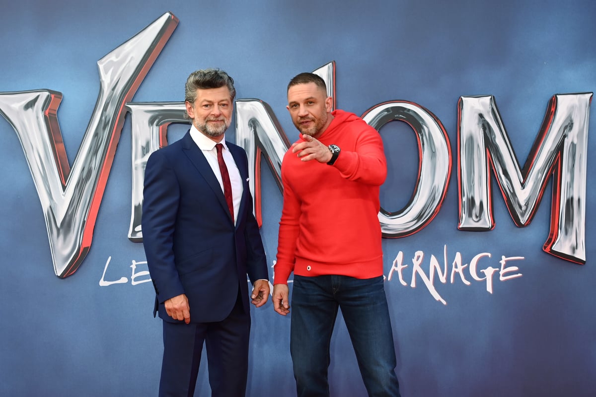 Tom Hardy and Andy Serkis attends "Venom: Let There Be Carnage" Launch