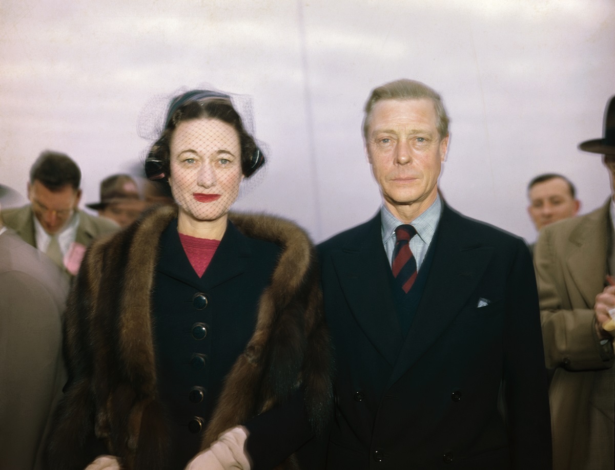 Top Stories Tamfitronics Wallis Simpson and King Edward VIII photographed as they arrived together on a ship, circa 1946