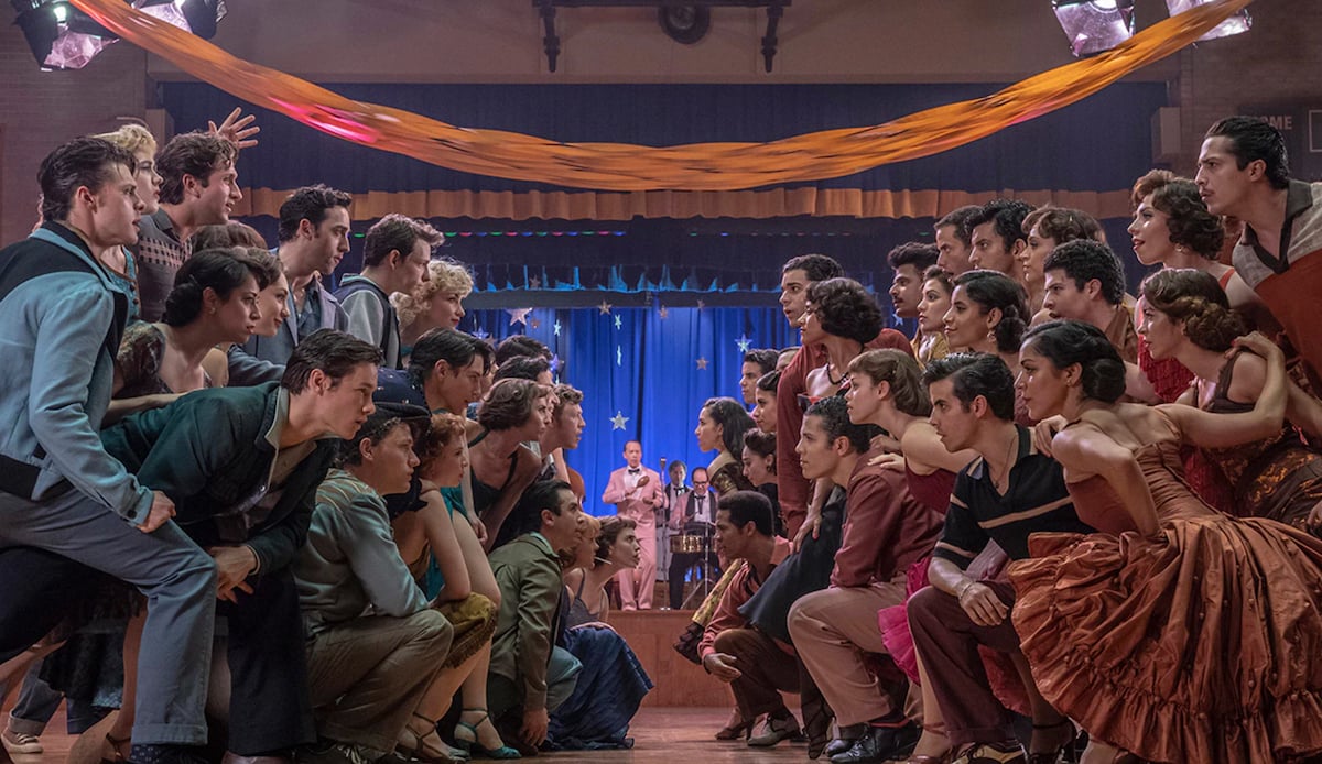 Steven Spielberg's ‘West Side Story’ cast square off at a dance in a high school gym in the 'Dance at the Gym (Mambo)' number in the upcoming 'West Side Story' remake.