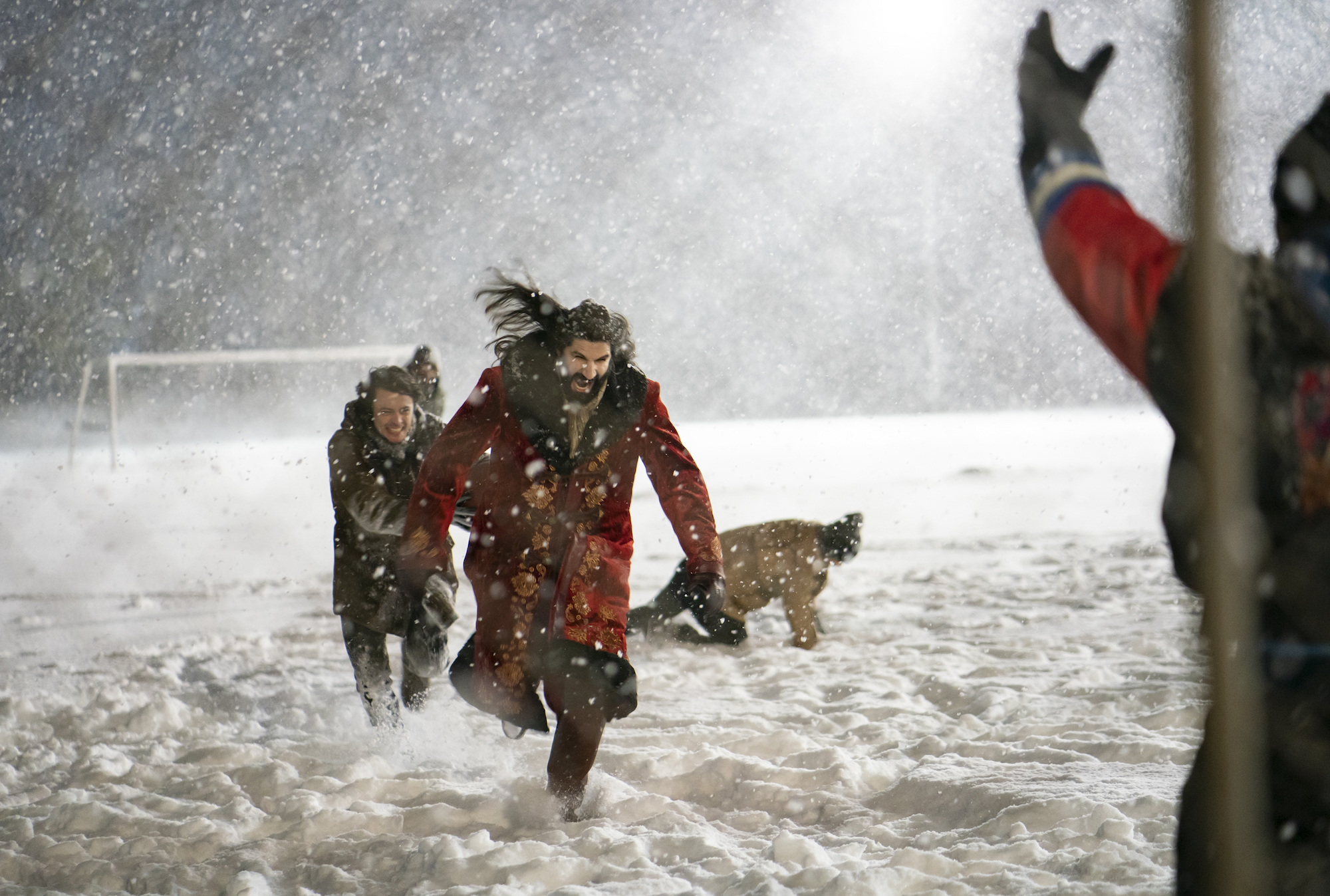 What We Do in the Shadows vampires play kickball in the snow