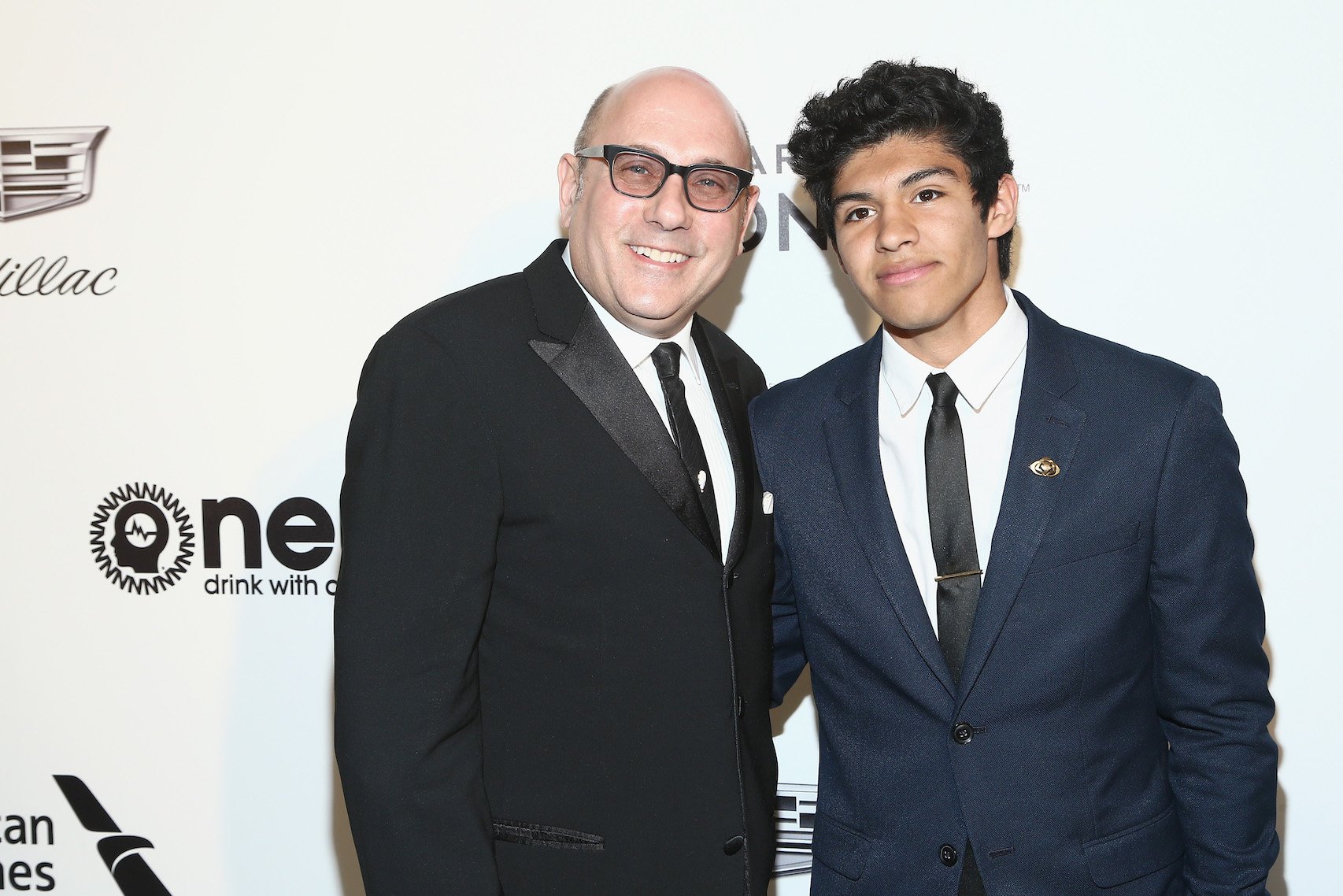 Willie Garson's son, Nathen Garson, standing next to him at an event