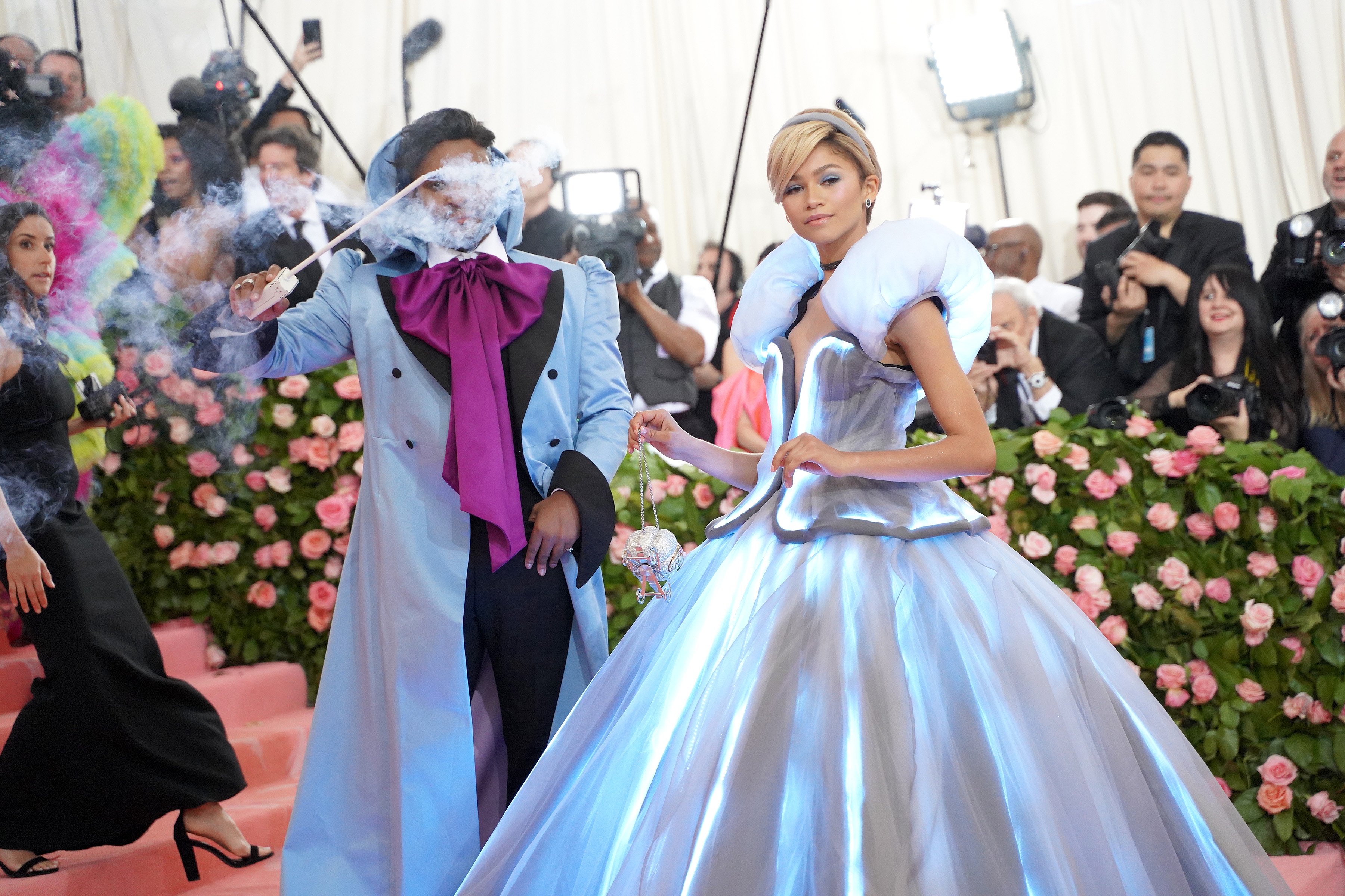 Zendaya and her stylist, Law Roach, at the 2019 Met Gala.